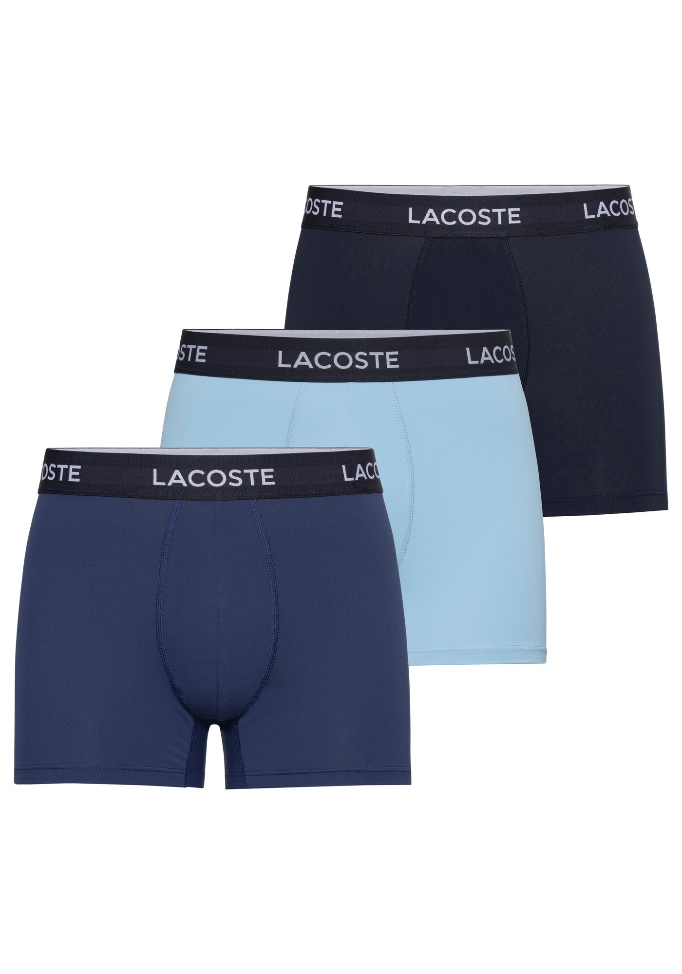 LACOSTE Boxerky  námornícka modrá / zafírová / svetlomodrá / biela
