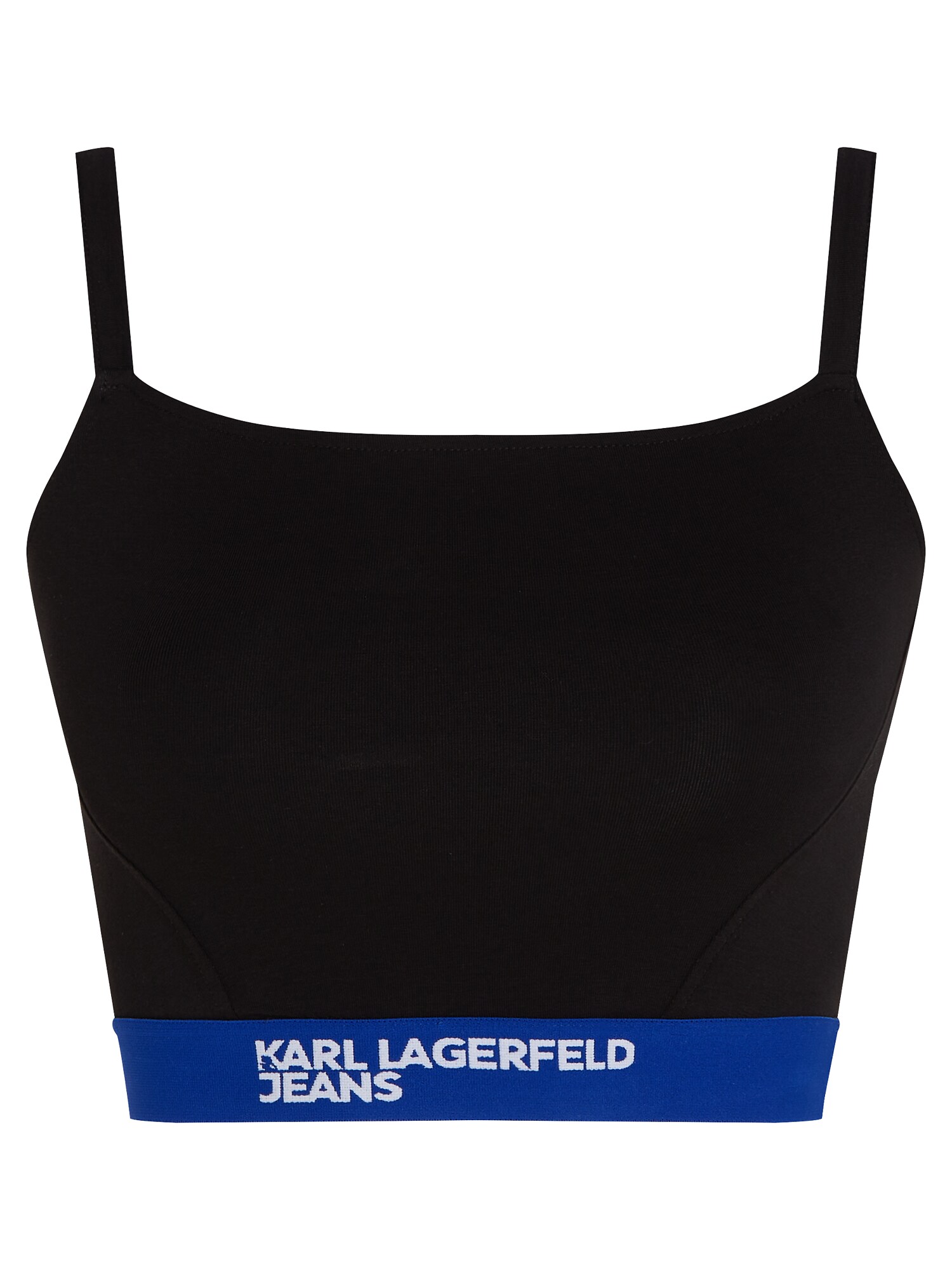 KARL LAGERFELD JEANS Top  modrá / čierna / biela