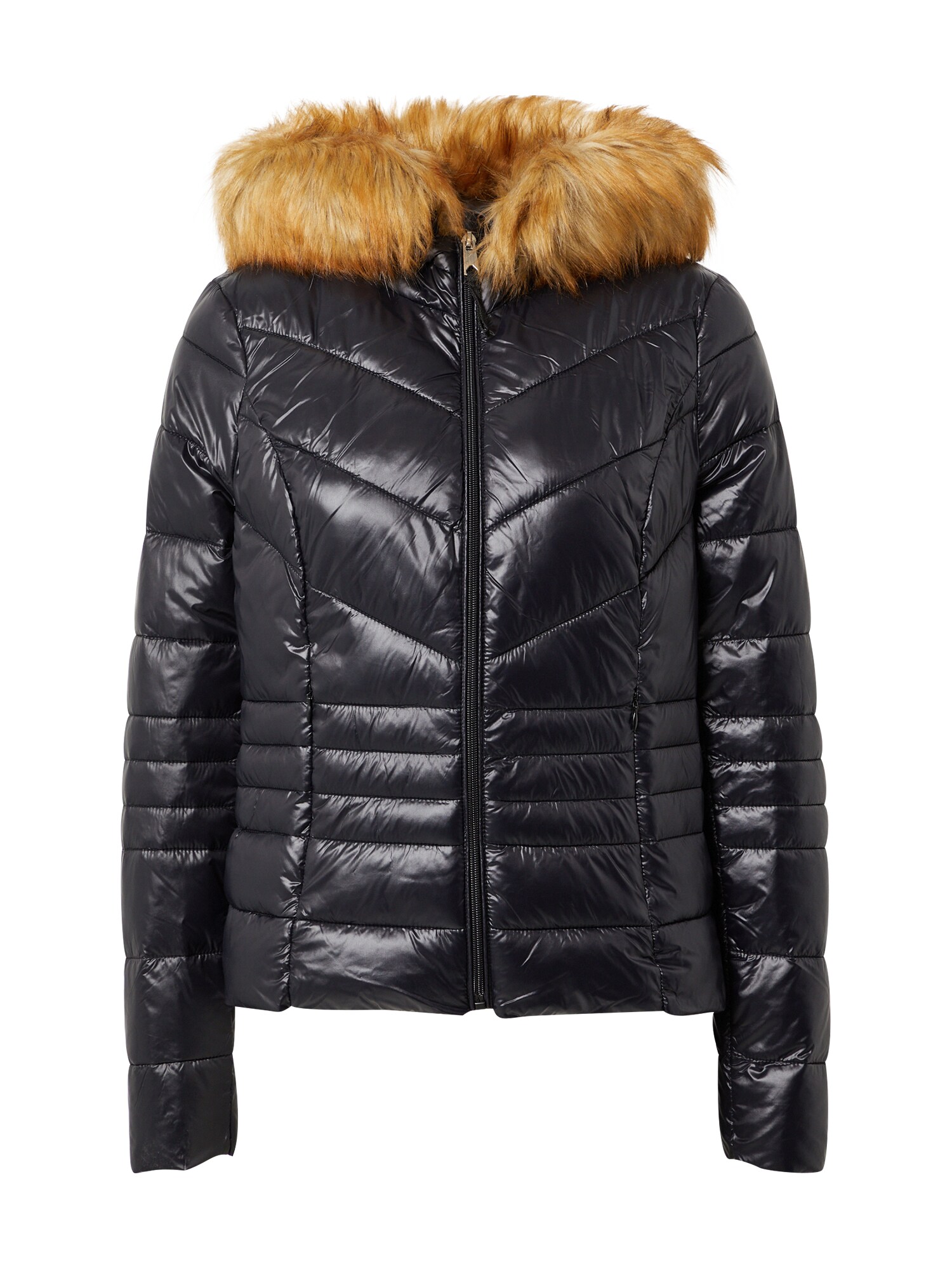 VERO MODA Demisezoninė striukė 'Sorayasiv'  juoda / ruda