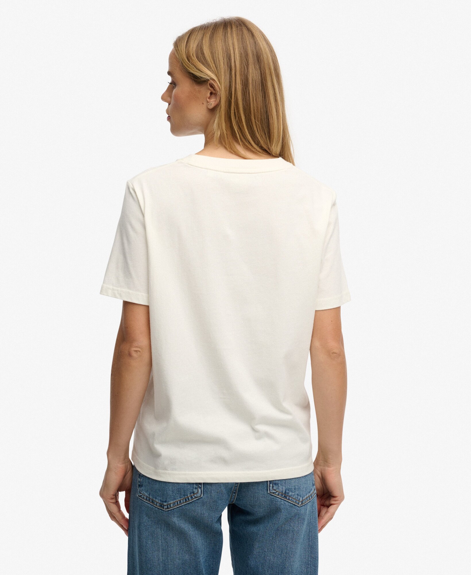 Superdry & Co Tričko  krémová / sivá (obrázok 3)
