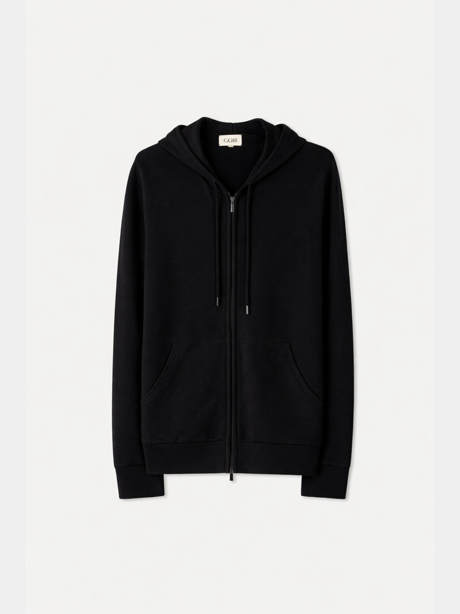 GOBI Cashmere Cárdigan 'Men's Zip-Up Cashmere Hoodie'  negro