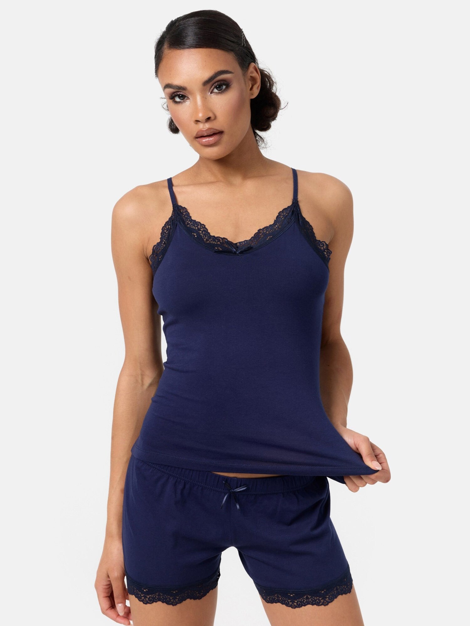 Tazzio Pijama de pantalón corto 'F908'  navy