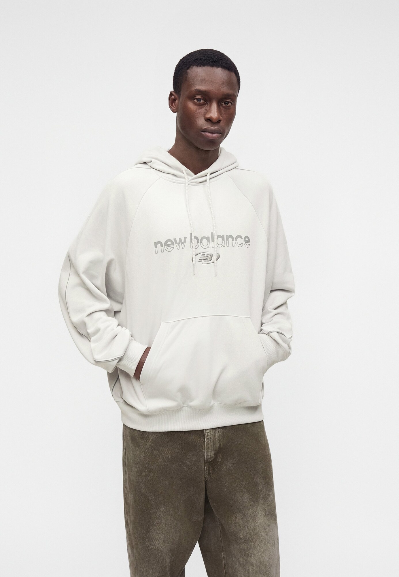 New balance Sudadera  gris claro / gris oscuro – imagen 4