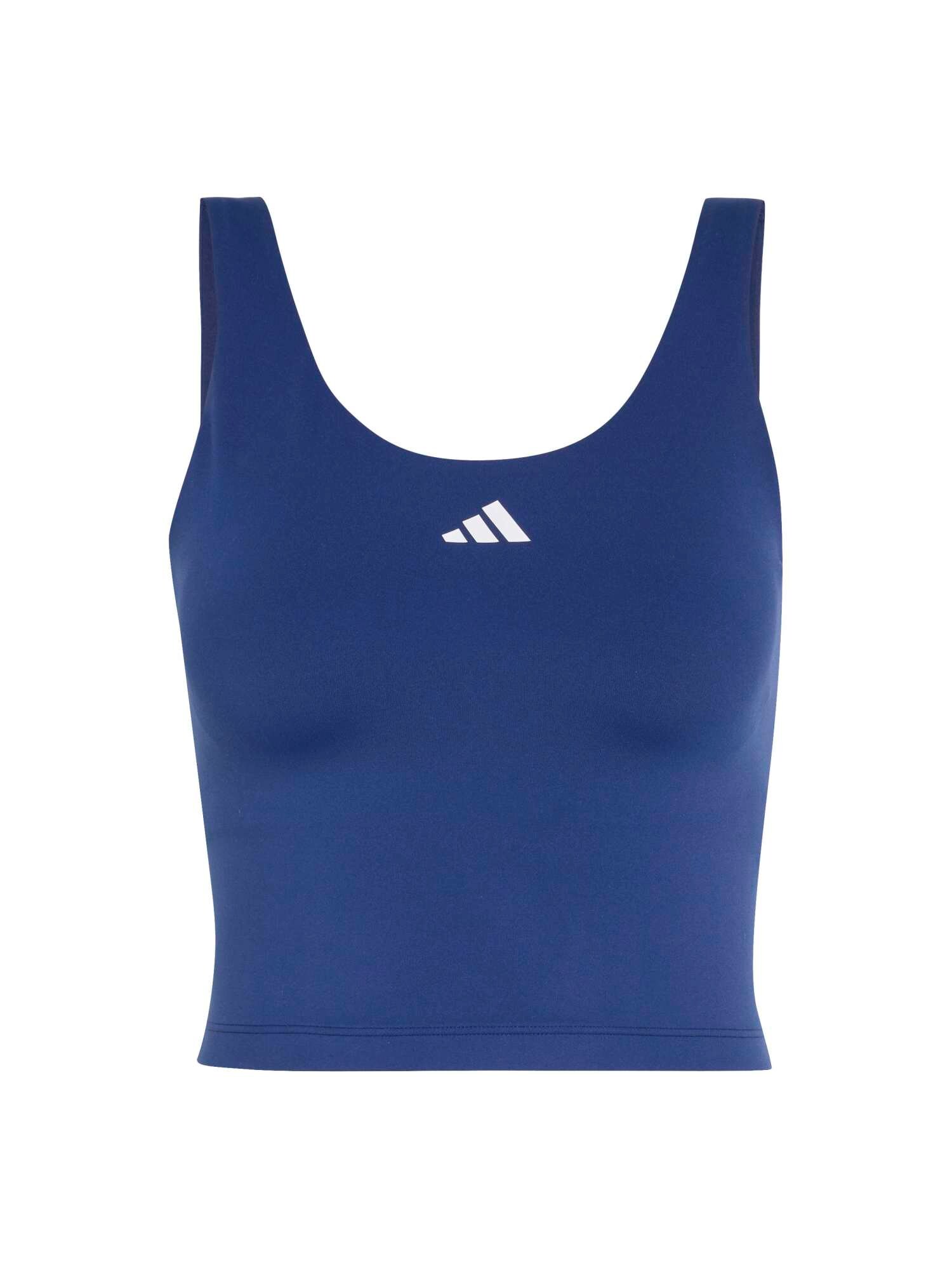 ADIDAS PERFORMANCE Športový top 'Studio All Me'  tmavomodrá / biela