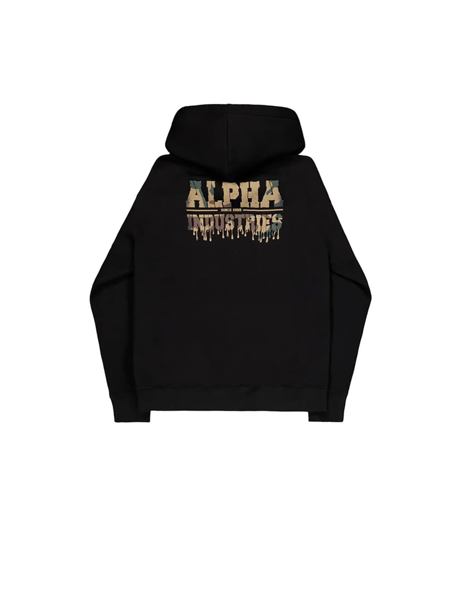 ALPHA INDUSTRIES Sudadera  arena / marrón / negro / blanco – imagen 4