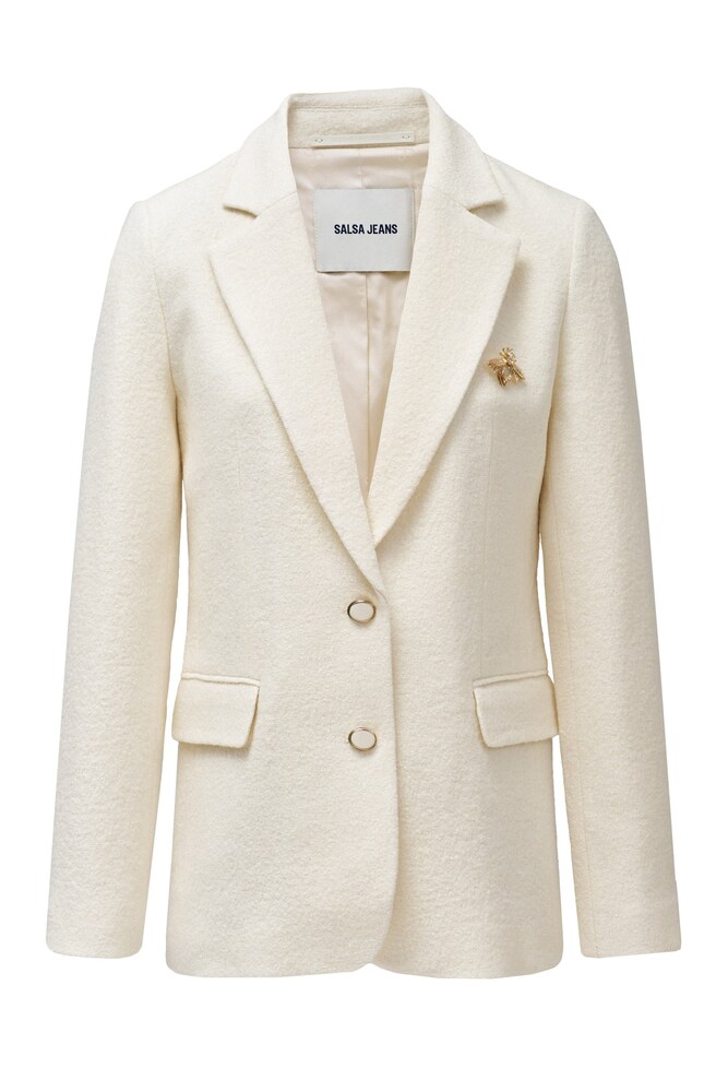 Salsa Jeans Blazer Damen Größe 46 beige