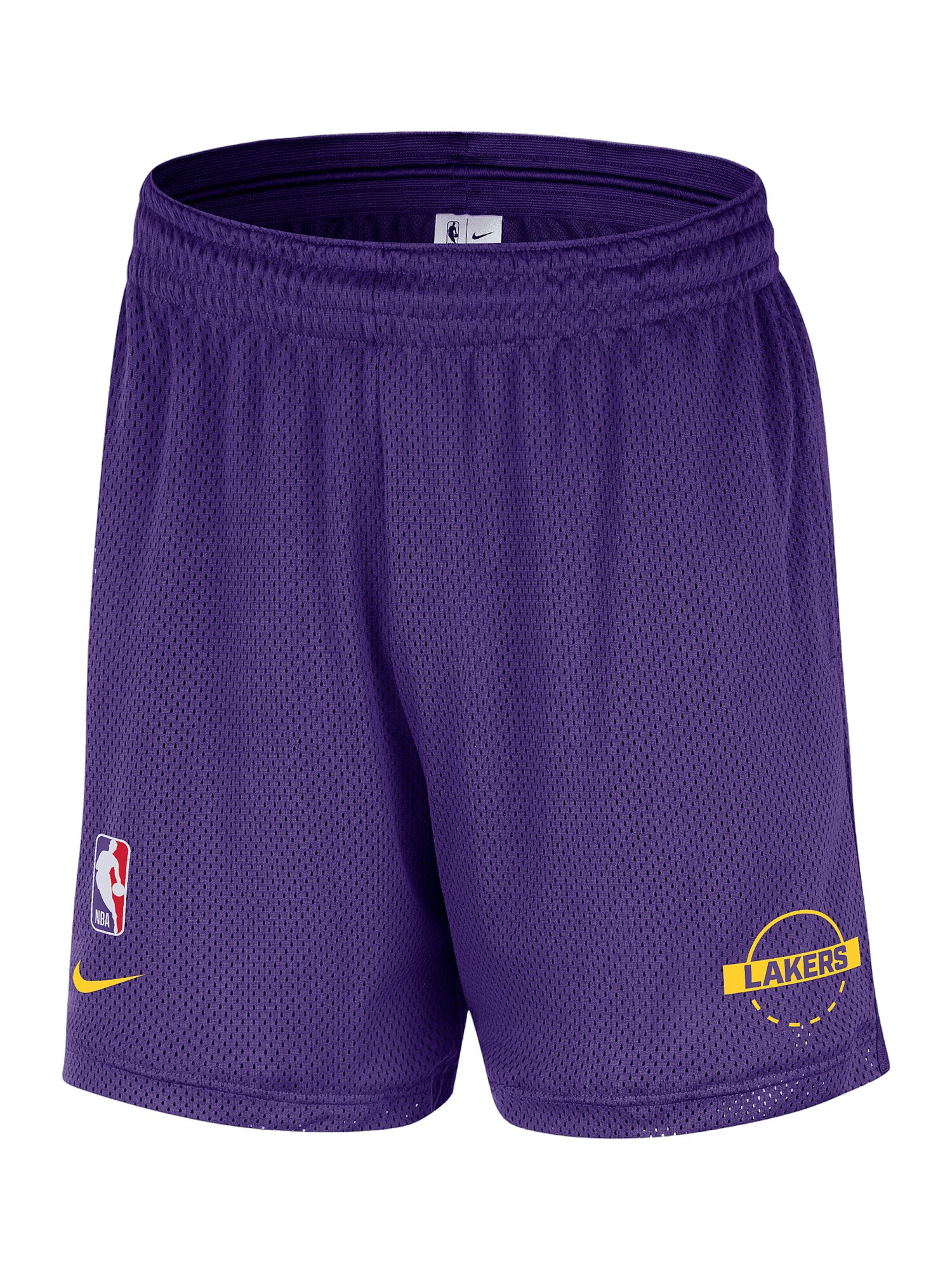 NIKE Pantaloni sport Los Angeles Lakers Openhole  lila / portocaliu / alb natural