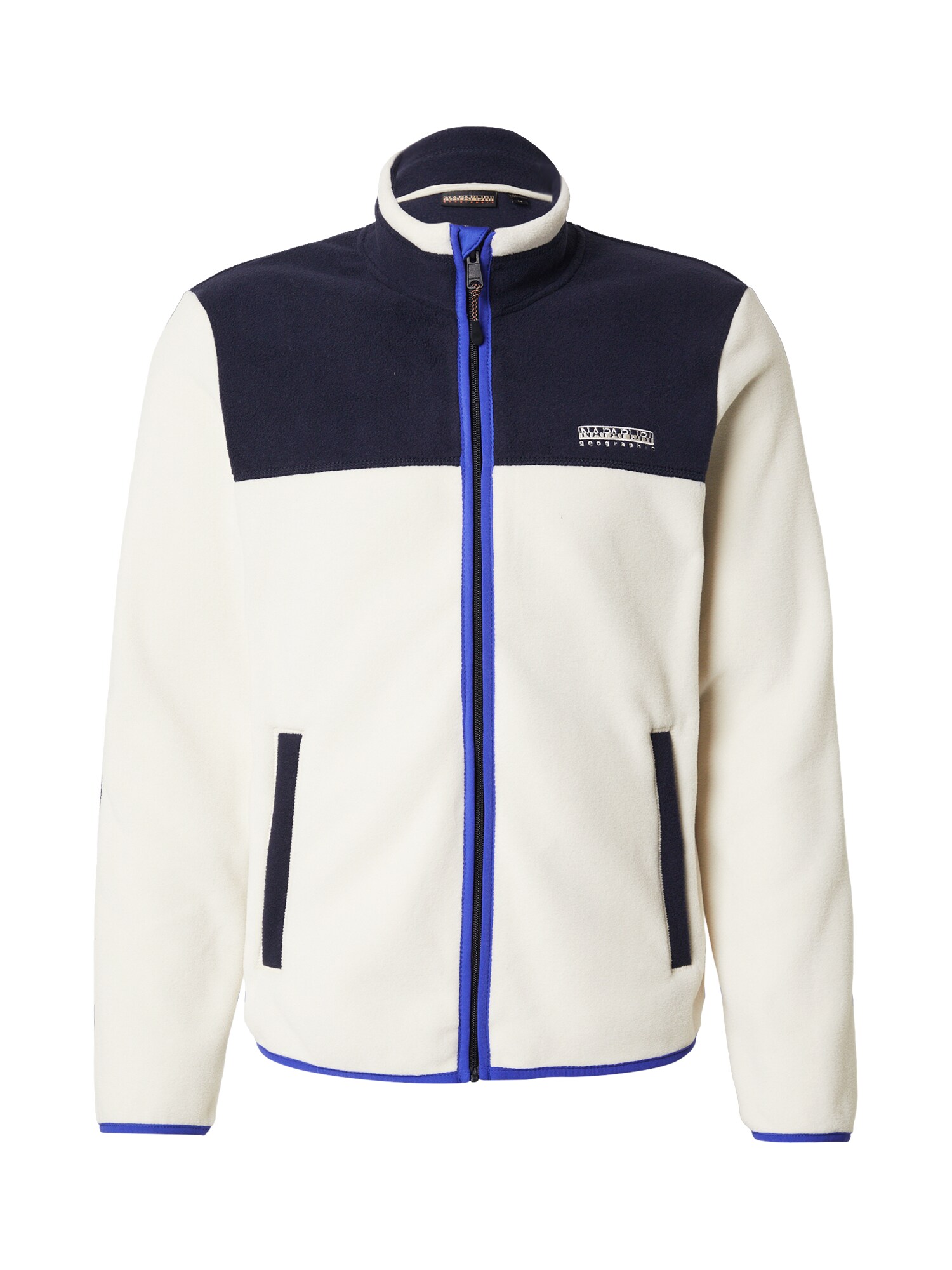 NAPAPIJRI Jachetă  fleece T-Dergana bleumarin / albastru închis / alb