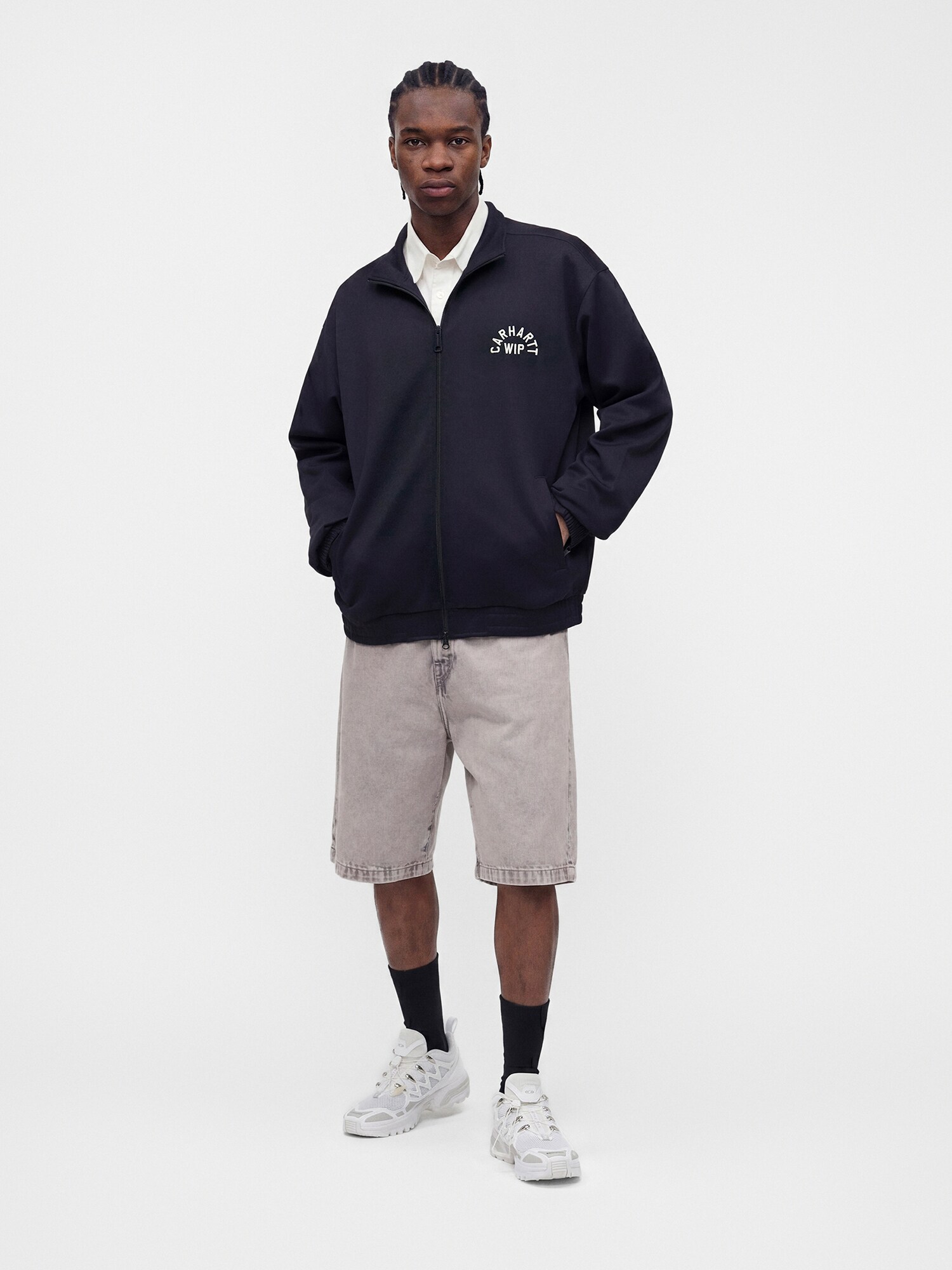 Carhartt WIP Sudadera con cremallera 'Bolon'  navy – imagen 4