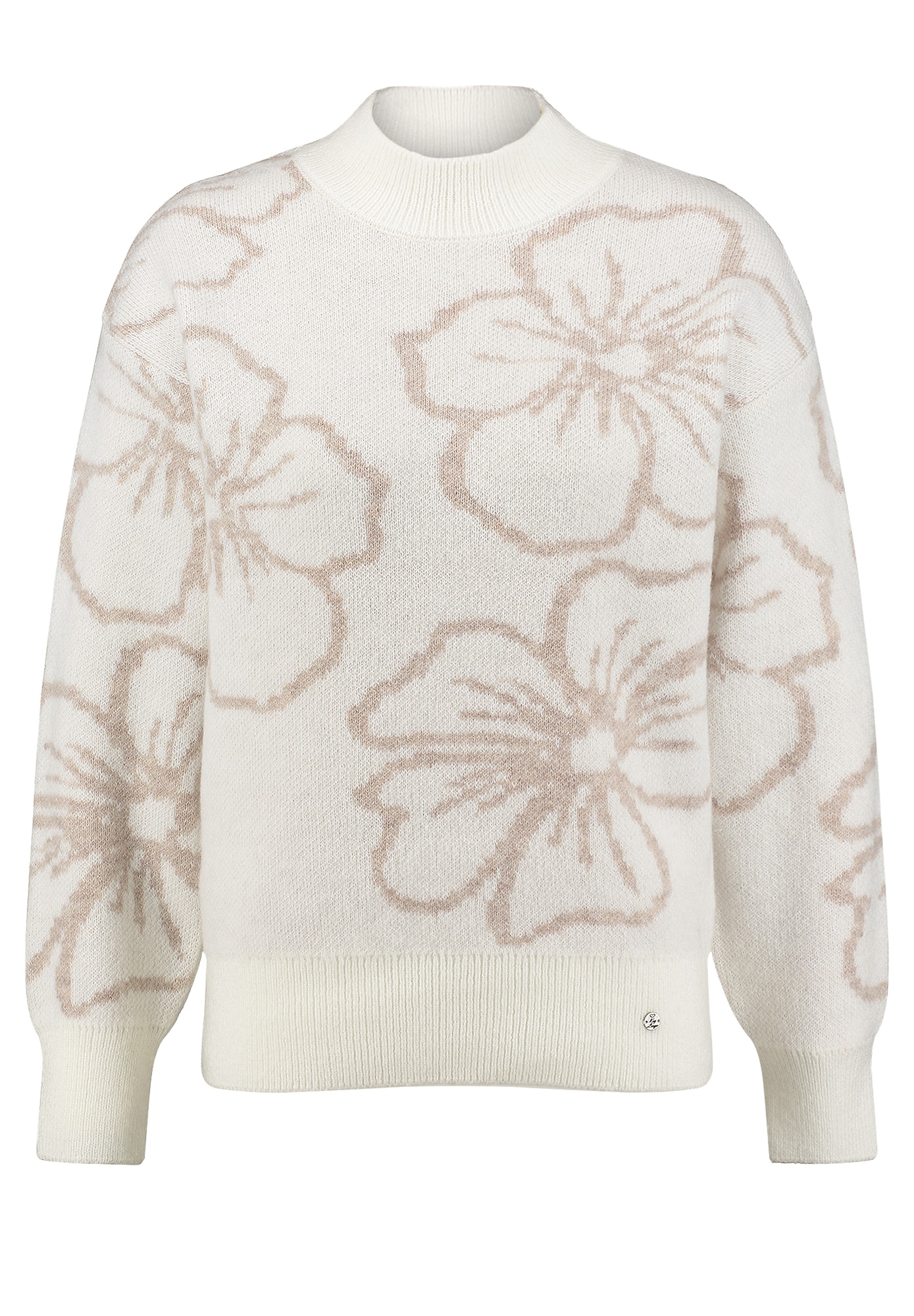 Key Largo Sveter 'Blush' béžová / šedobiela