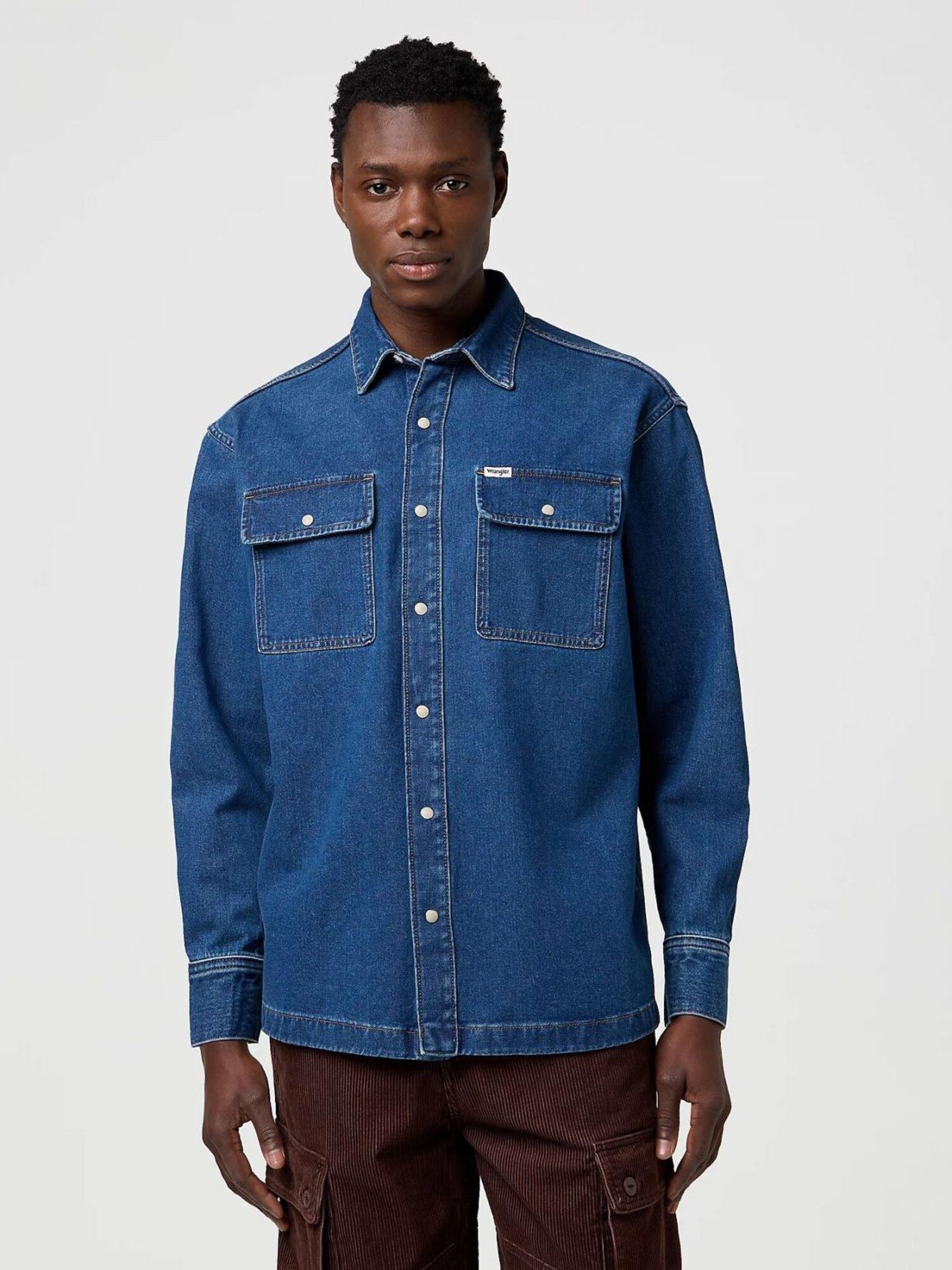 Wrangler Shirt Blauw