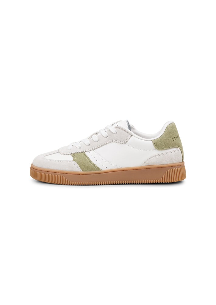 Marc O'Polo Sneaker Damen Größe 36 hellgrau / khaki / naturweiß