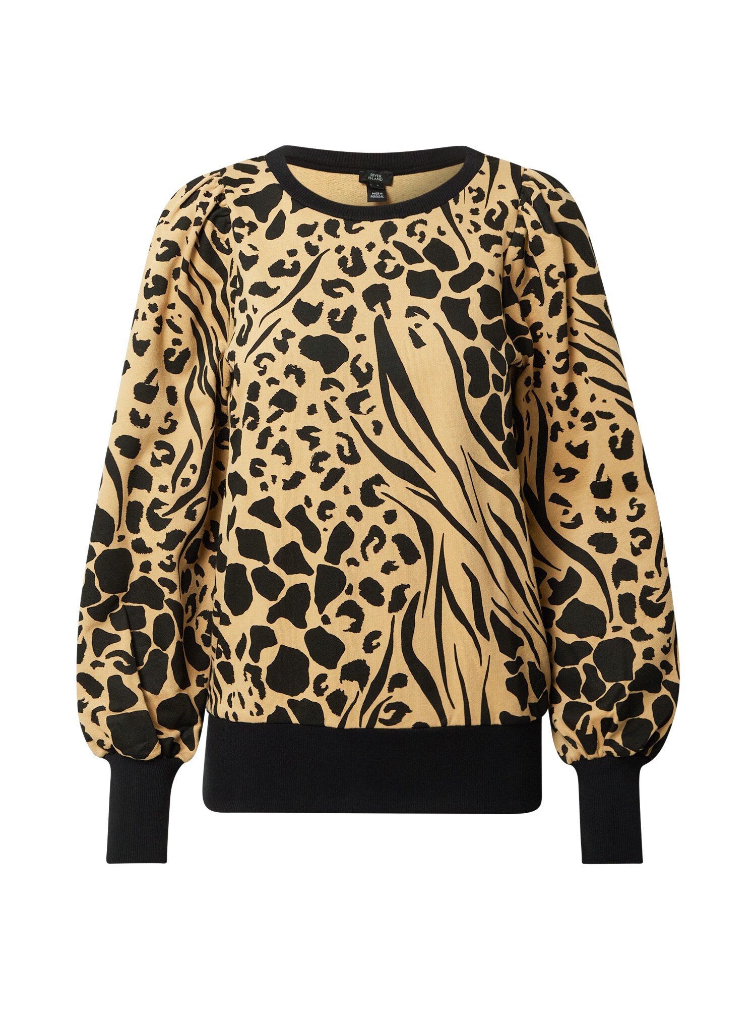 River Island Megztinis be užsegimo  ruda / juoda