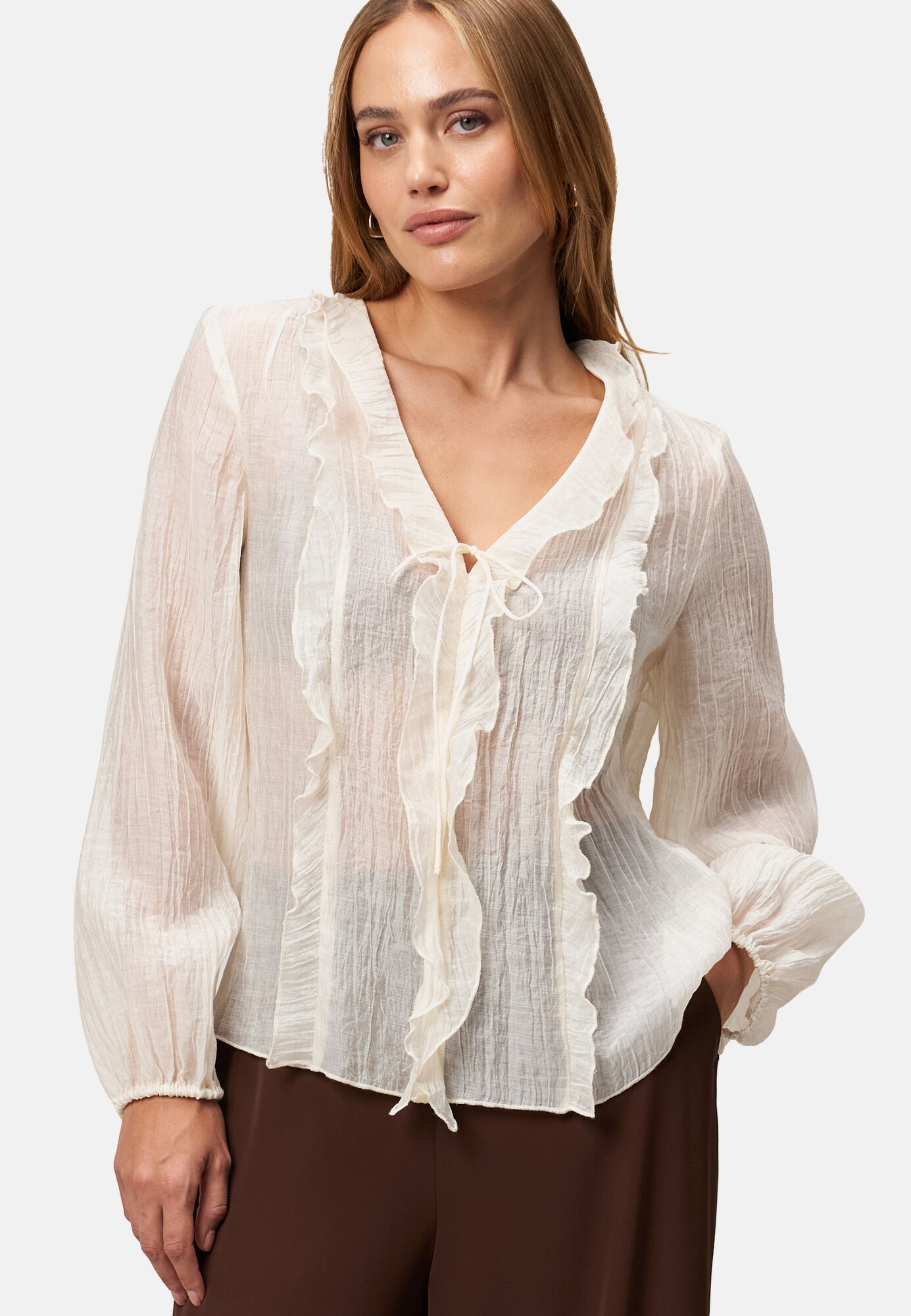 Thumbnail - zero Bluse mit Rüschen