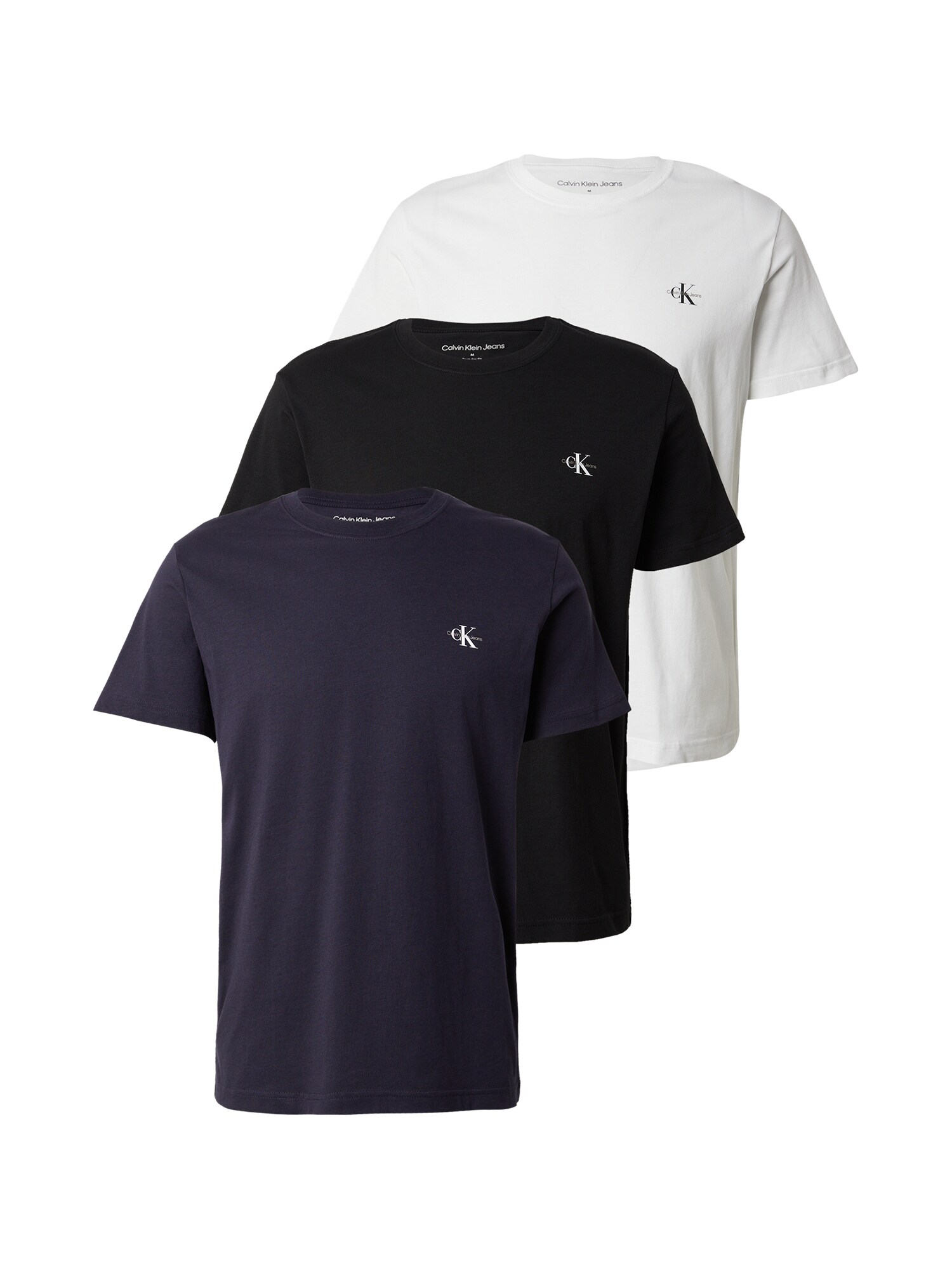 Calvin Klein Jeans Tricou  bleumarin / negru / alb