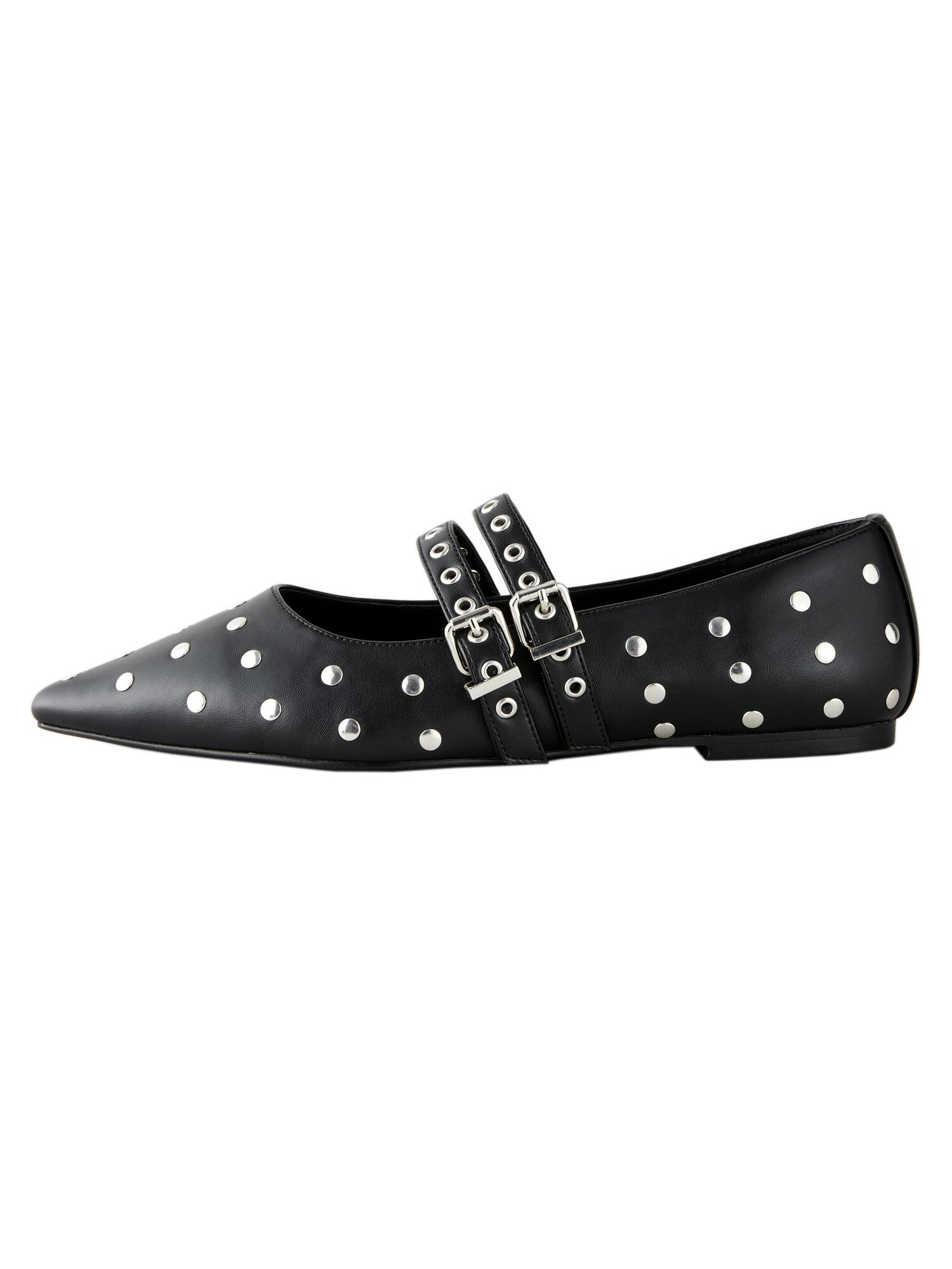 Next Balerini cu curea glezna Forever Comfort®  negru / argintiu
