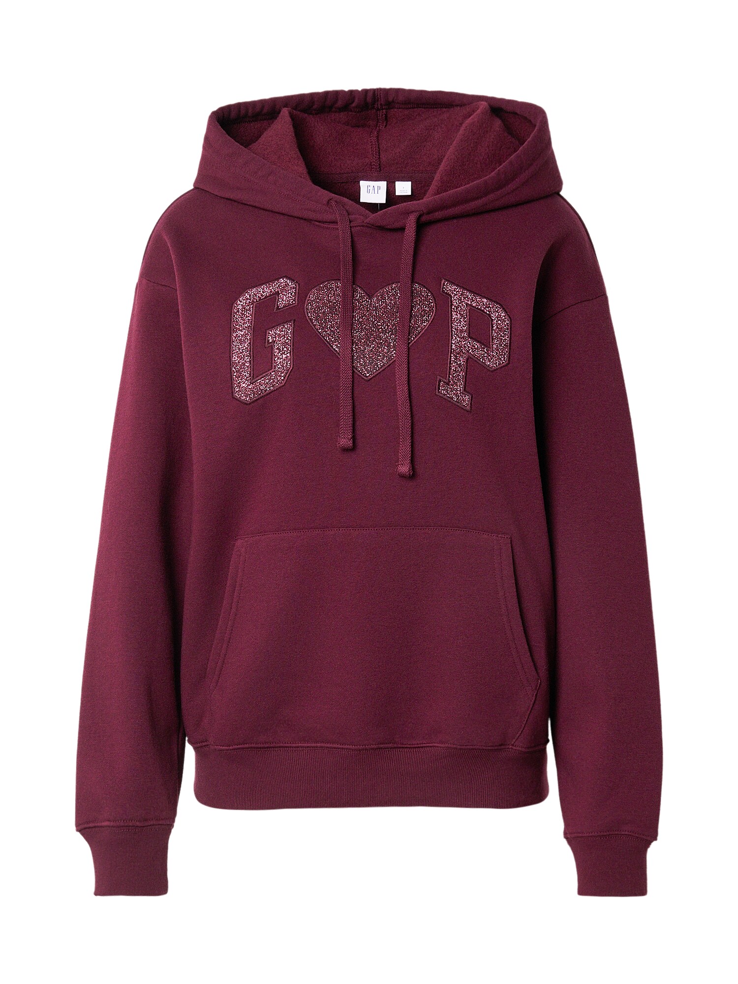 GAP Bluză de molton HERITAGE  roșu bordeaux