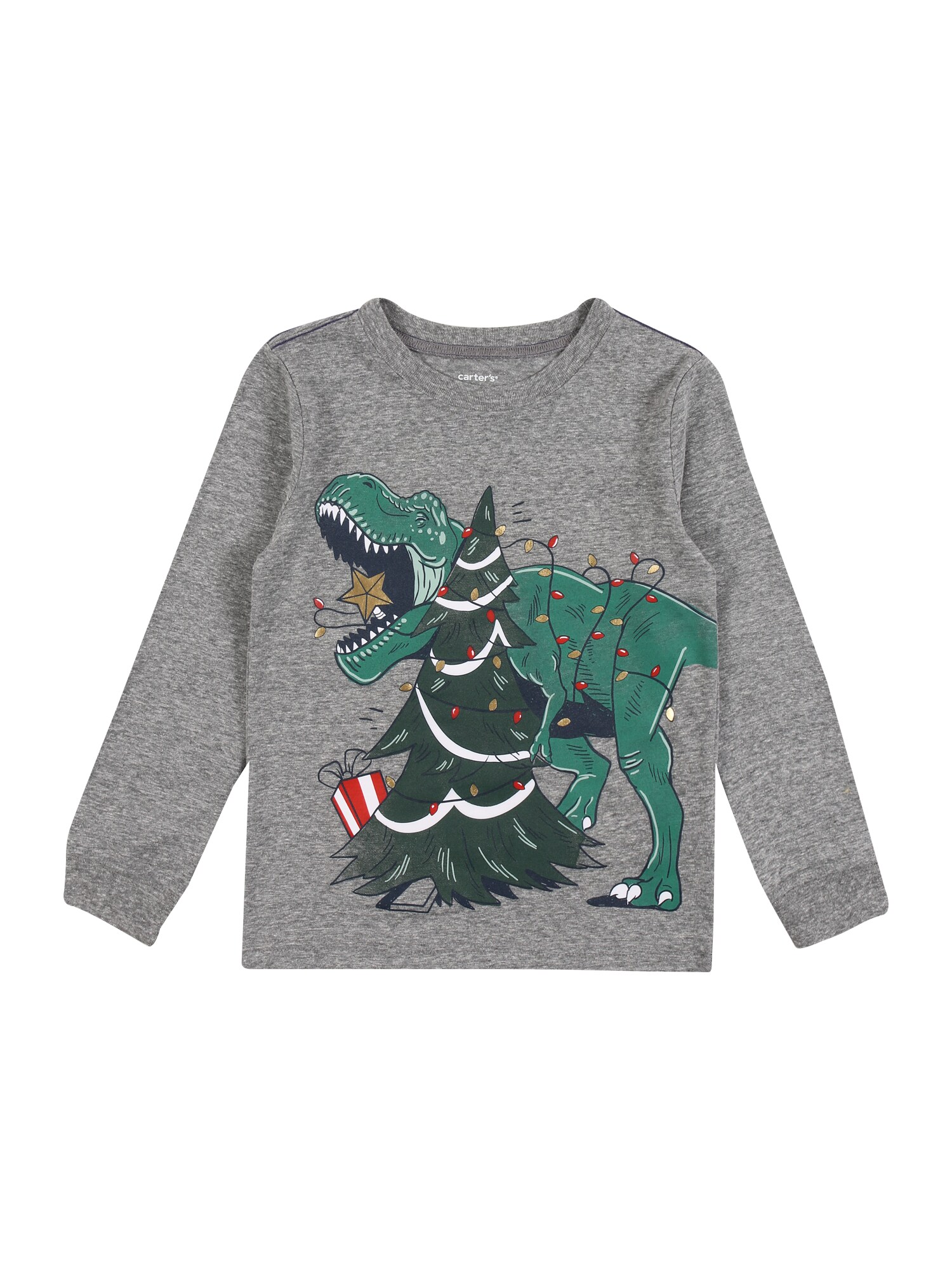 Carter's Marškinėliai 'CHRISTMAS F20'  margai pilka / įdegio spalva / žalia / raudona / geltona