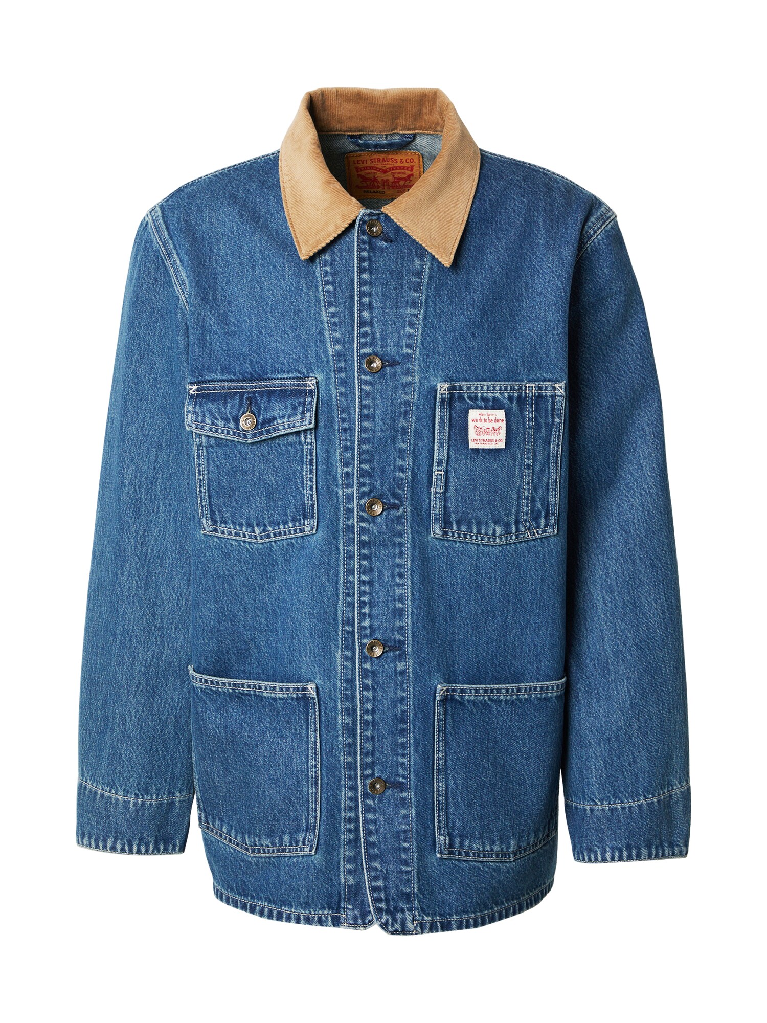 LEVIS ® Palton de primăvară-toamnă Berkley Chore Coat  albastru denim / brocart
