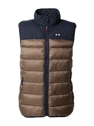 FQ1924 Bodywarmer ‘Vinncent’ Navy / Bruin / Rood / Wit