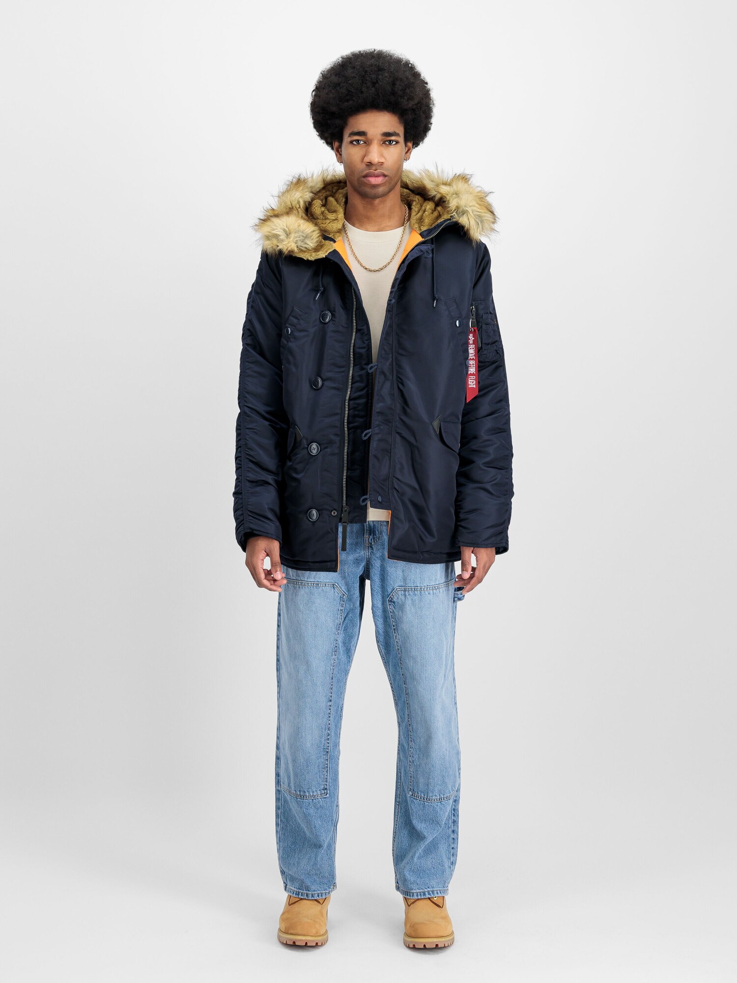 ALPHA INDUSTRIES Chaqueta de invierno 'N3B VF 59'  azul oscuro – imagen 3