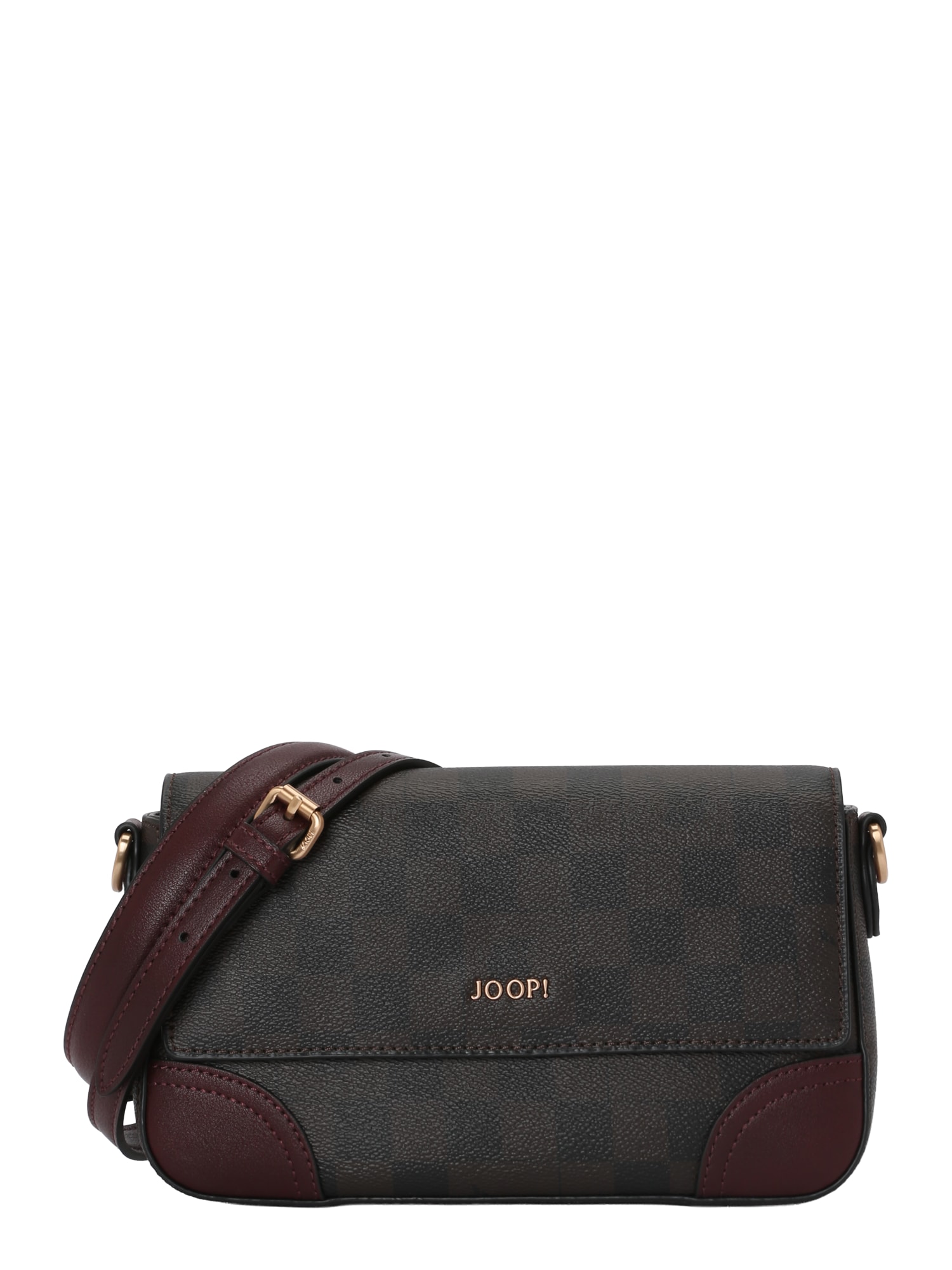 JOOP! Geantă de umăr Piazza Edition Nil  maro închis / roșu burgundy / negru