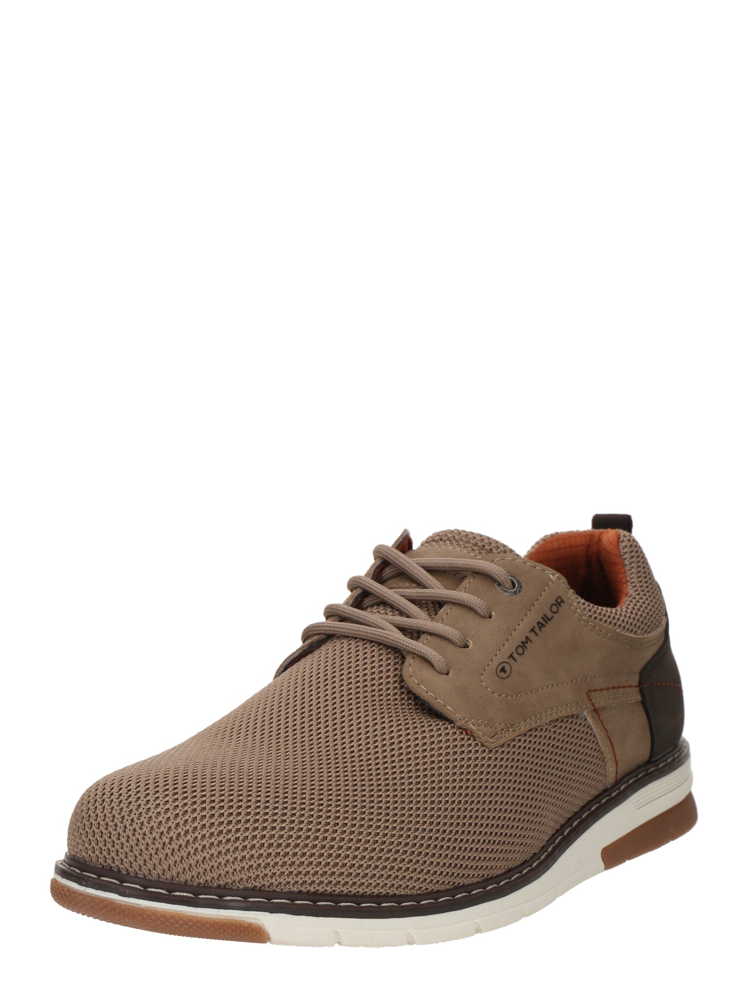 TOM TAILOR Pantofi cu șireturi sport  maro cappuccino