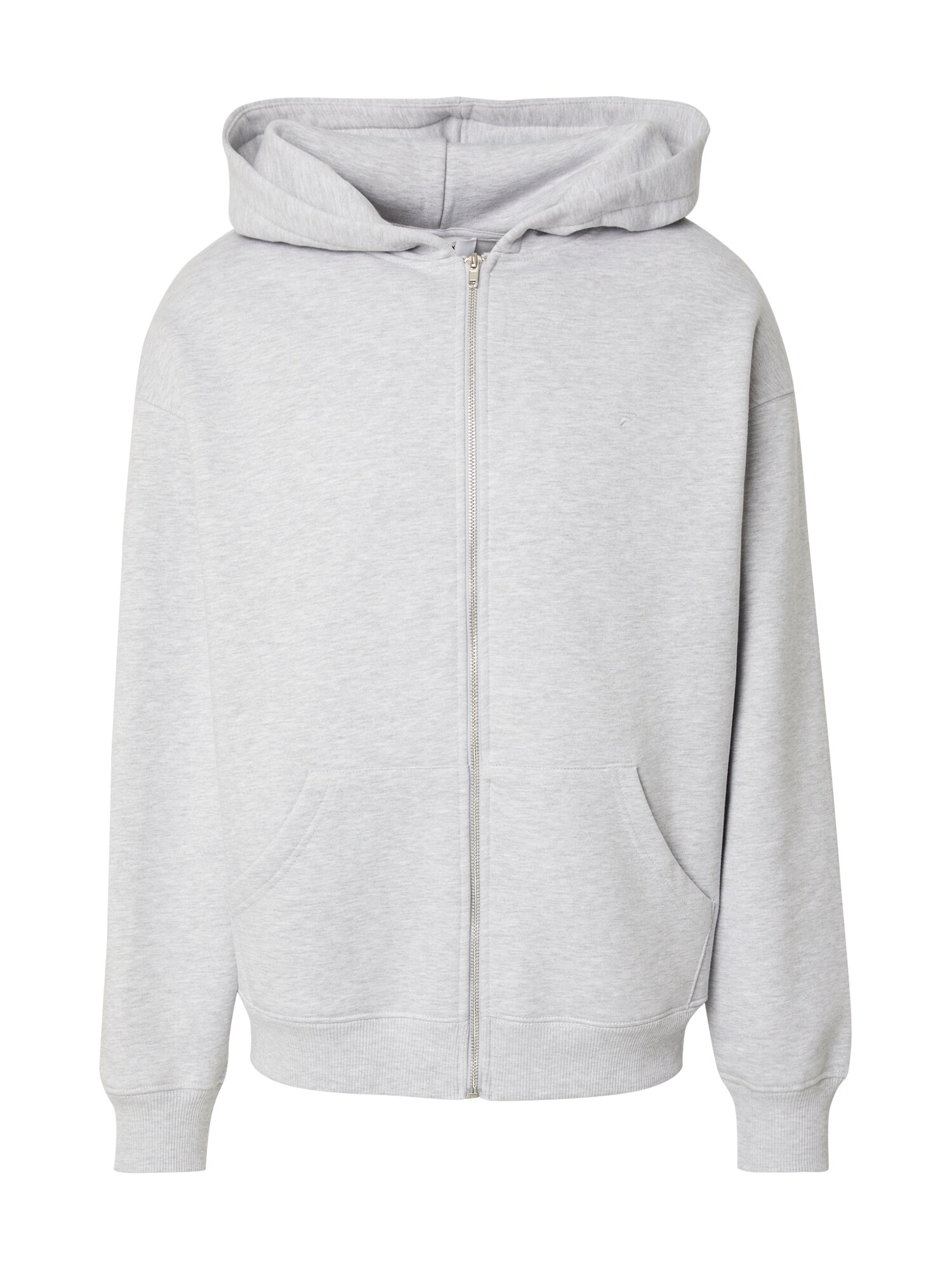 DAN FOX APPAREL Sudadera con cremallera 'Fabian'  gris moteado