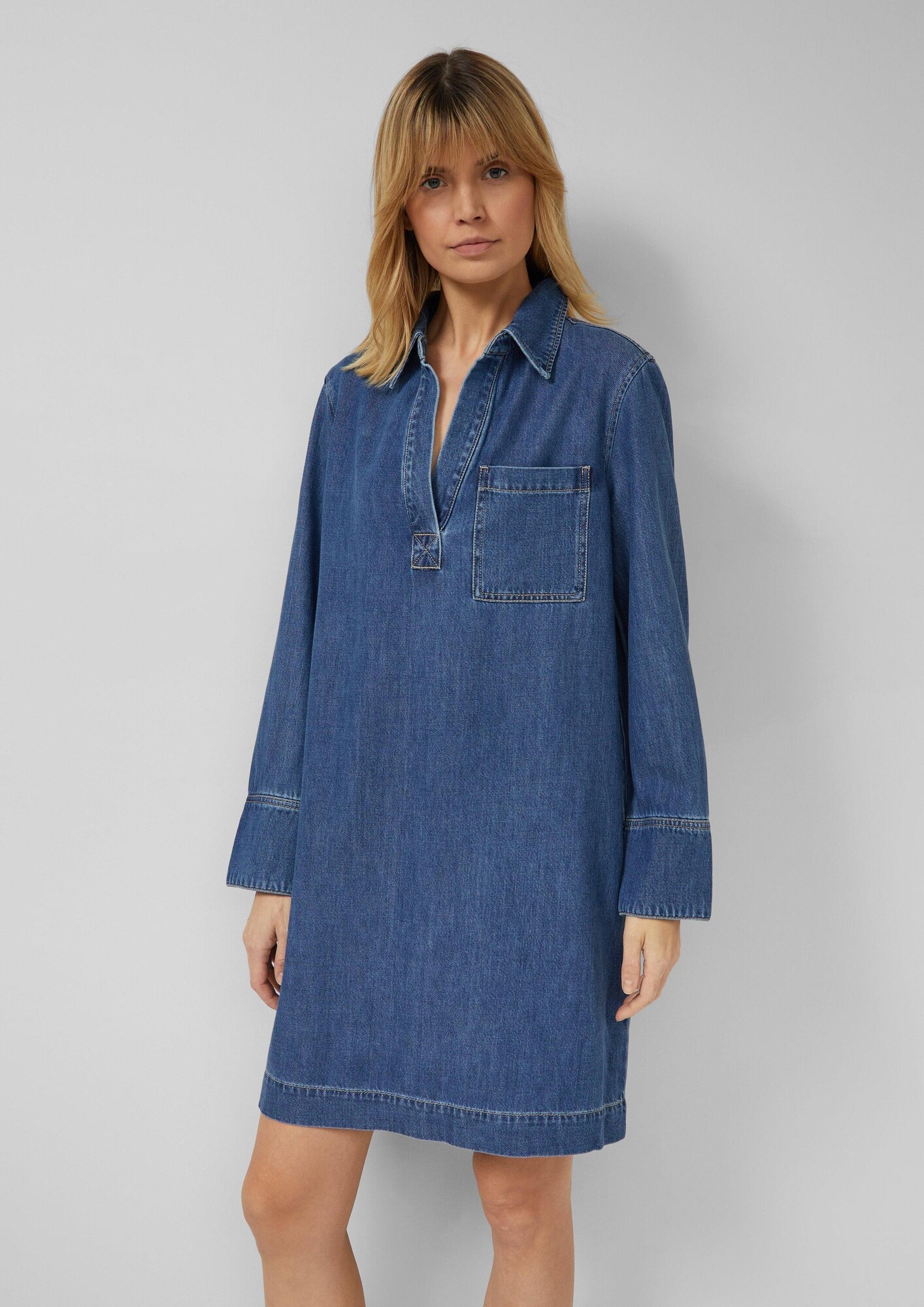 s.Oliver Šaty  modrá denim (obrázok 5)