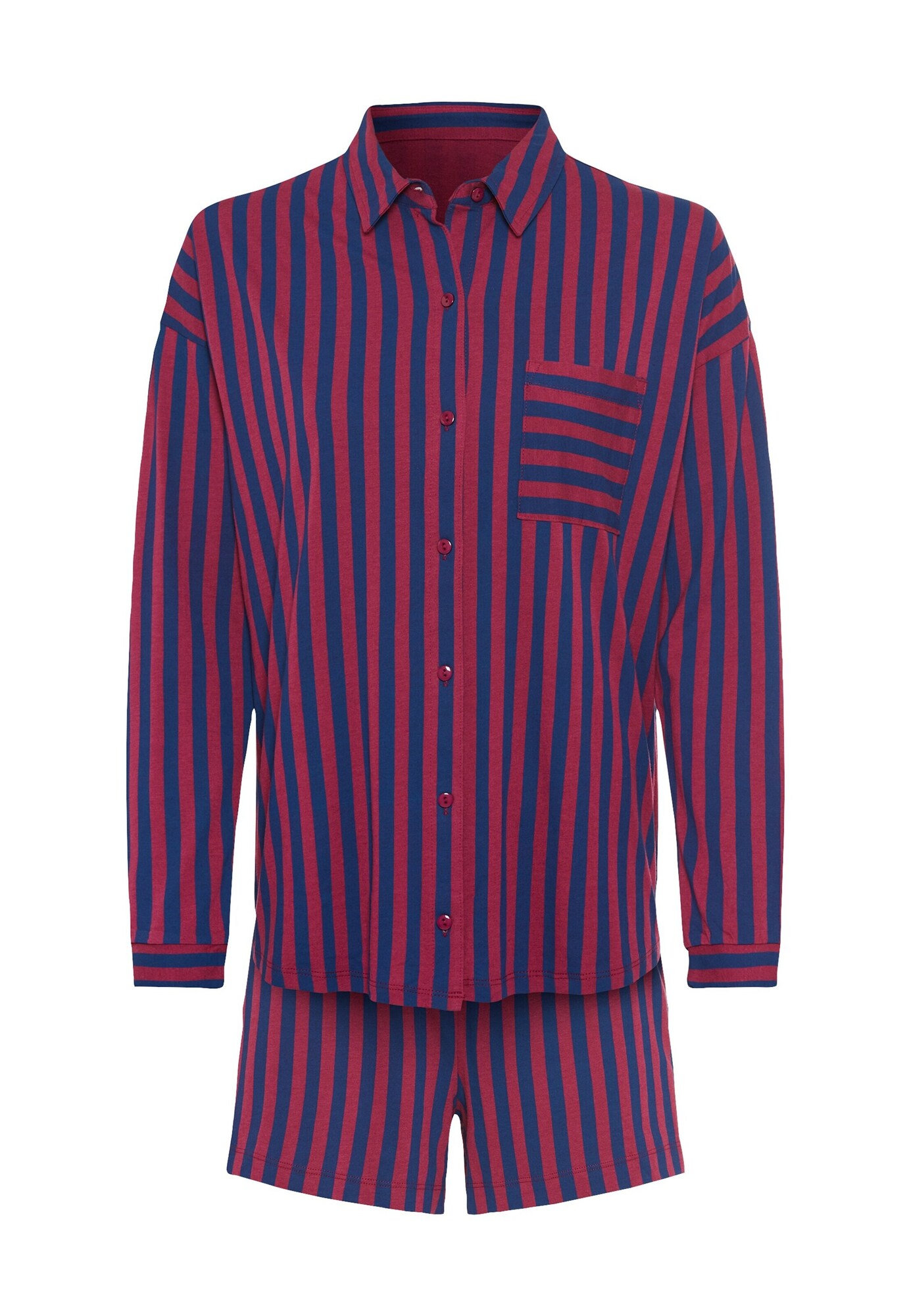 LSCN by LASCANA Pijama  bleumarin / mov zmeură