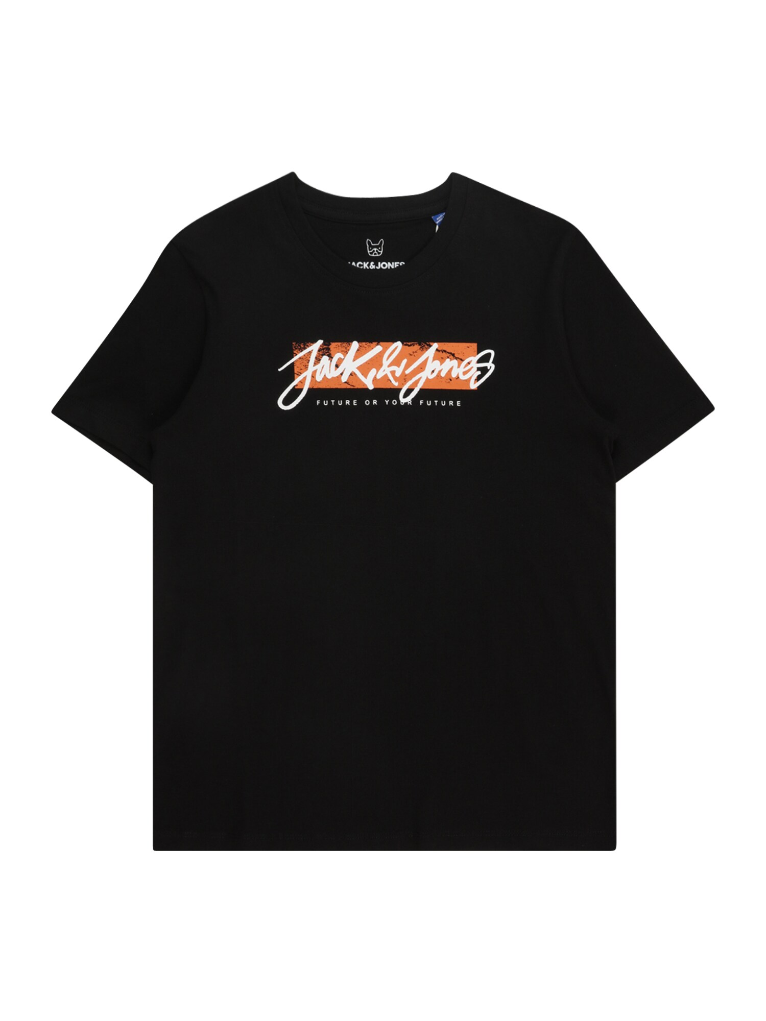 Jack & Jones Junior Tričko 'JJTILEY'  oranžová / čierna / biela