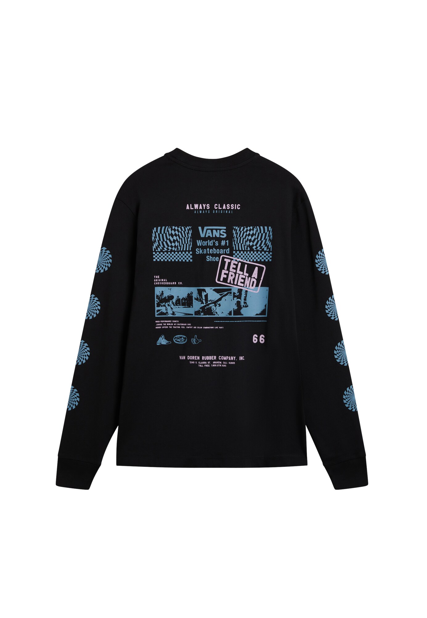 VANS Póló 'Always Classic BFF'  opál / világos-rózsaszín / fekete termék 2. képe
