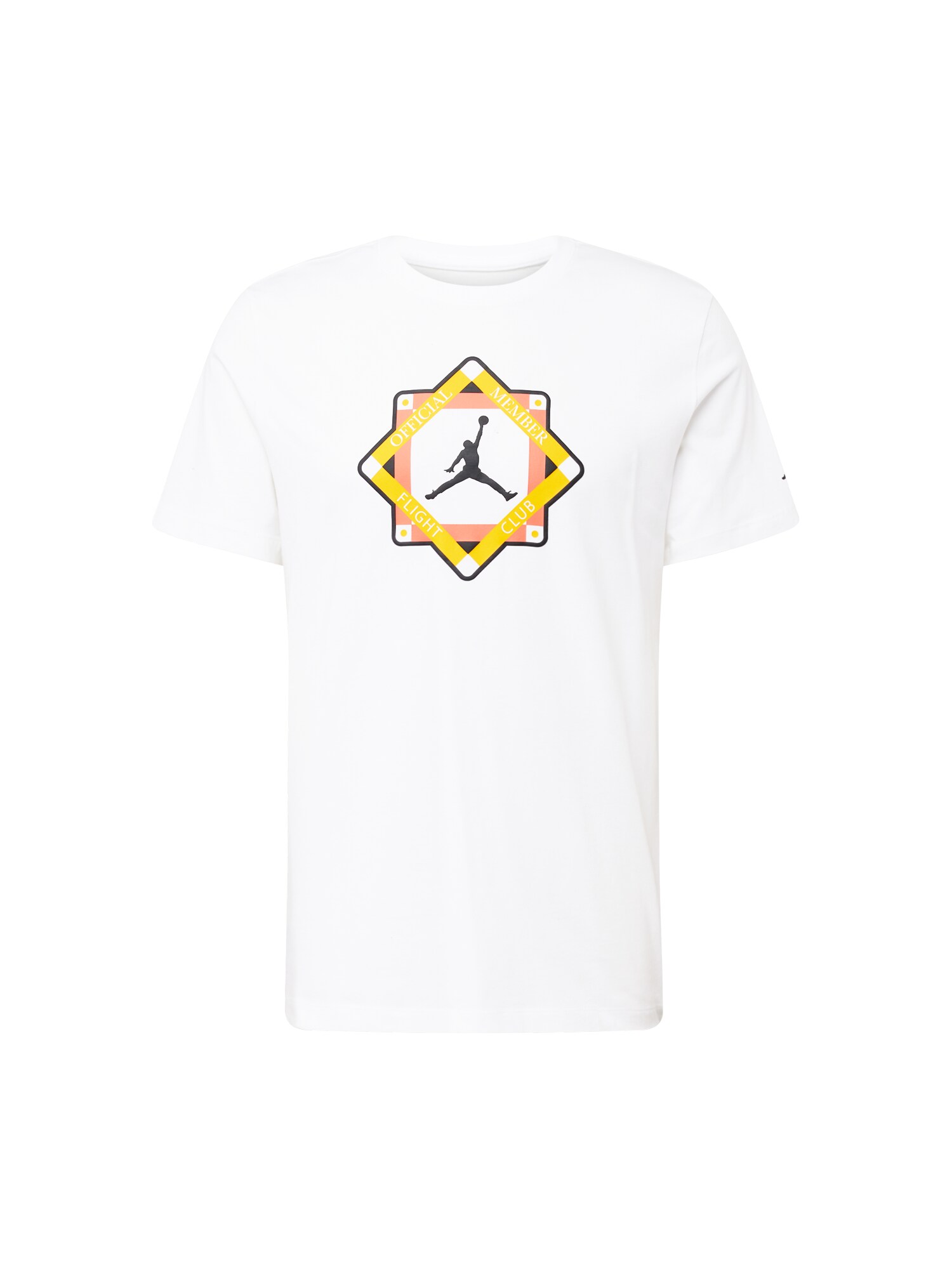 Jordan Тениска  жълто / корал / черно / бяло
