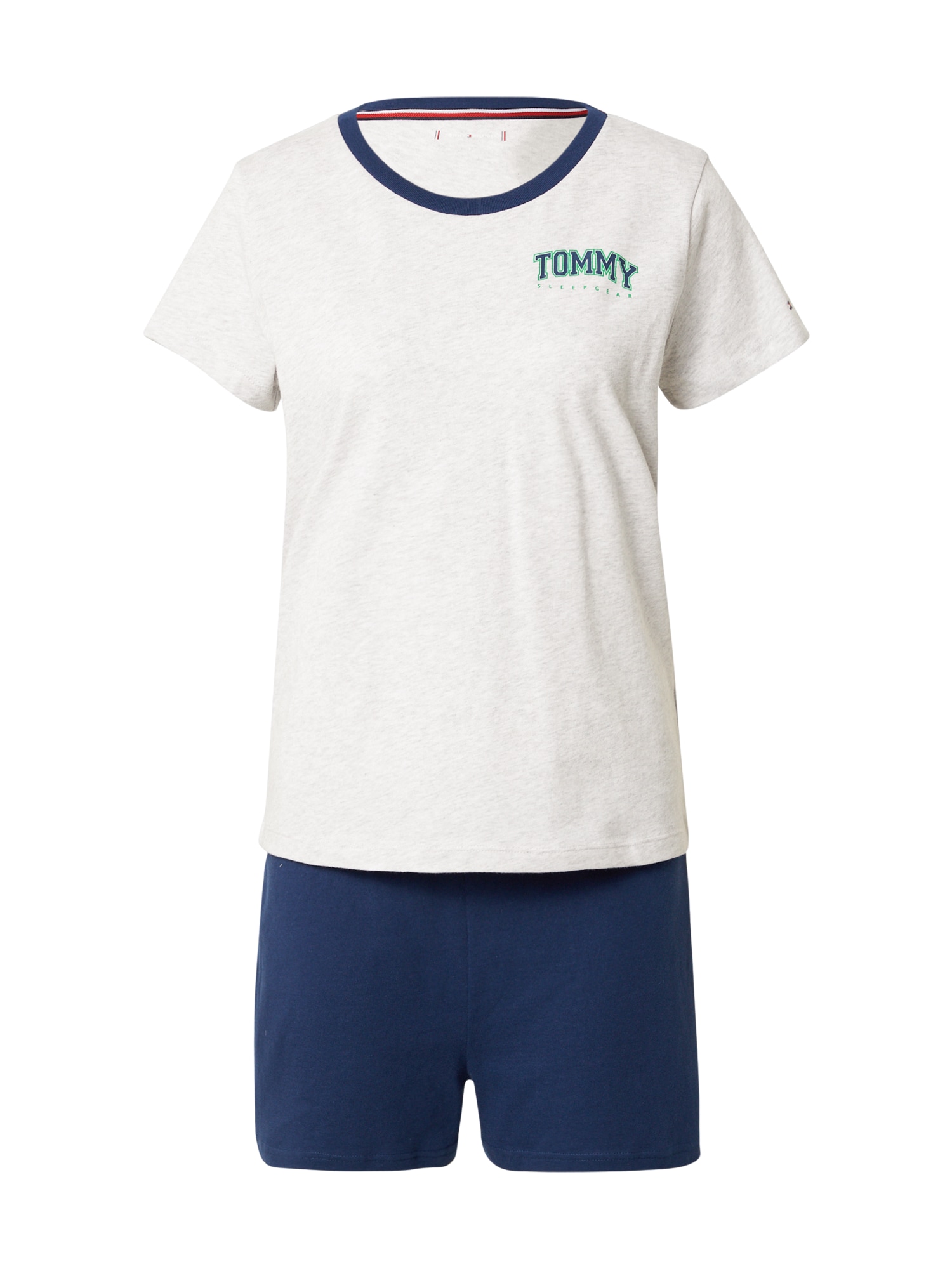 Tommy Hilfiger Underwear Kratke hlače za spavanje  bež / mornarsko plava / zelena