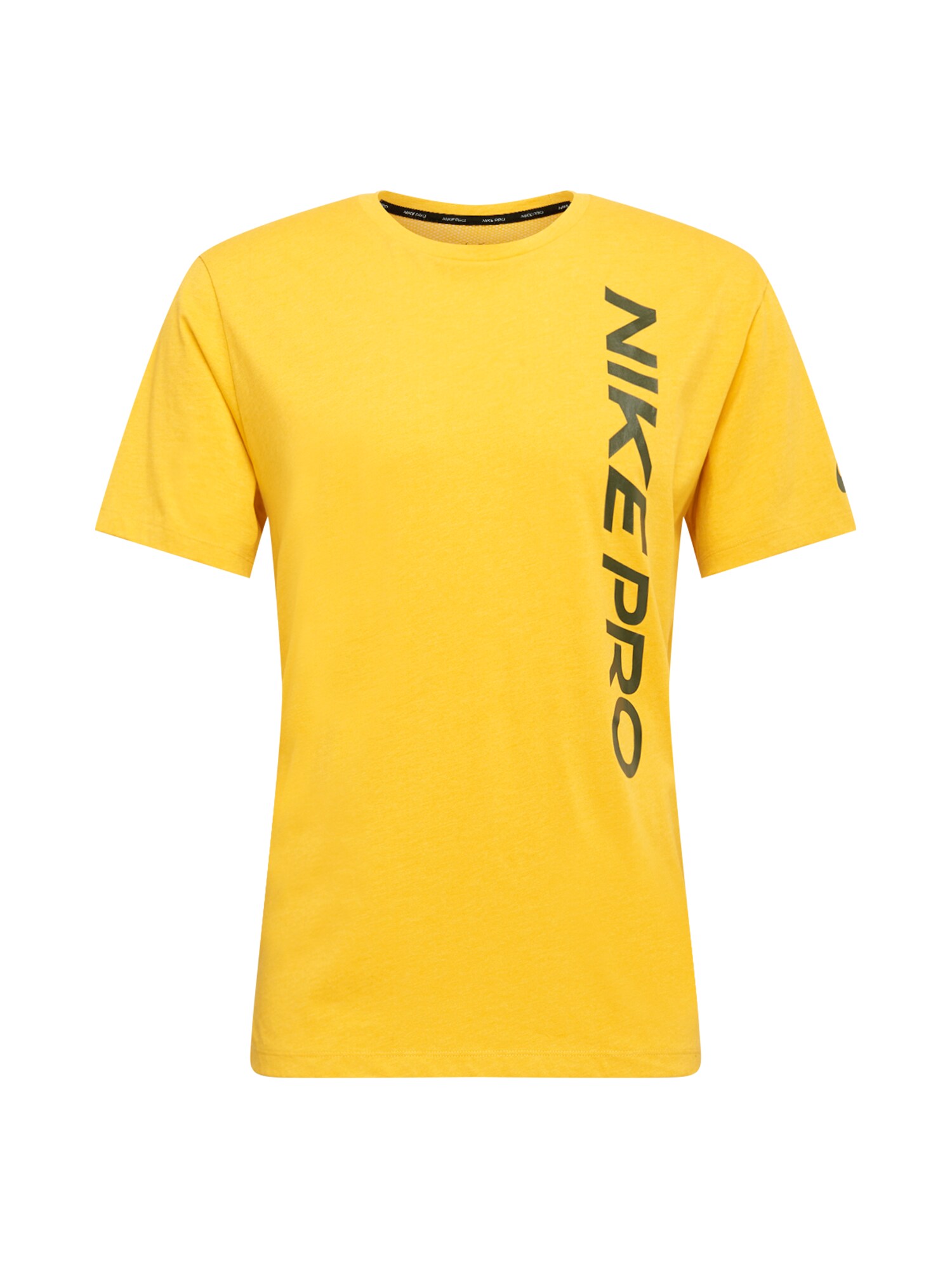NIKE Sportiniai marškinėliai  juoda / geltona