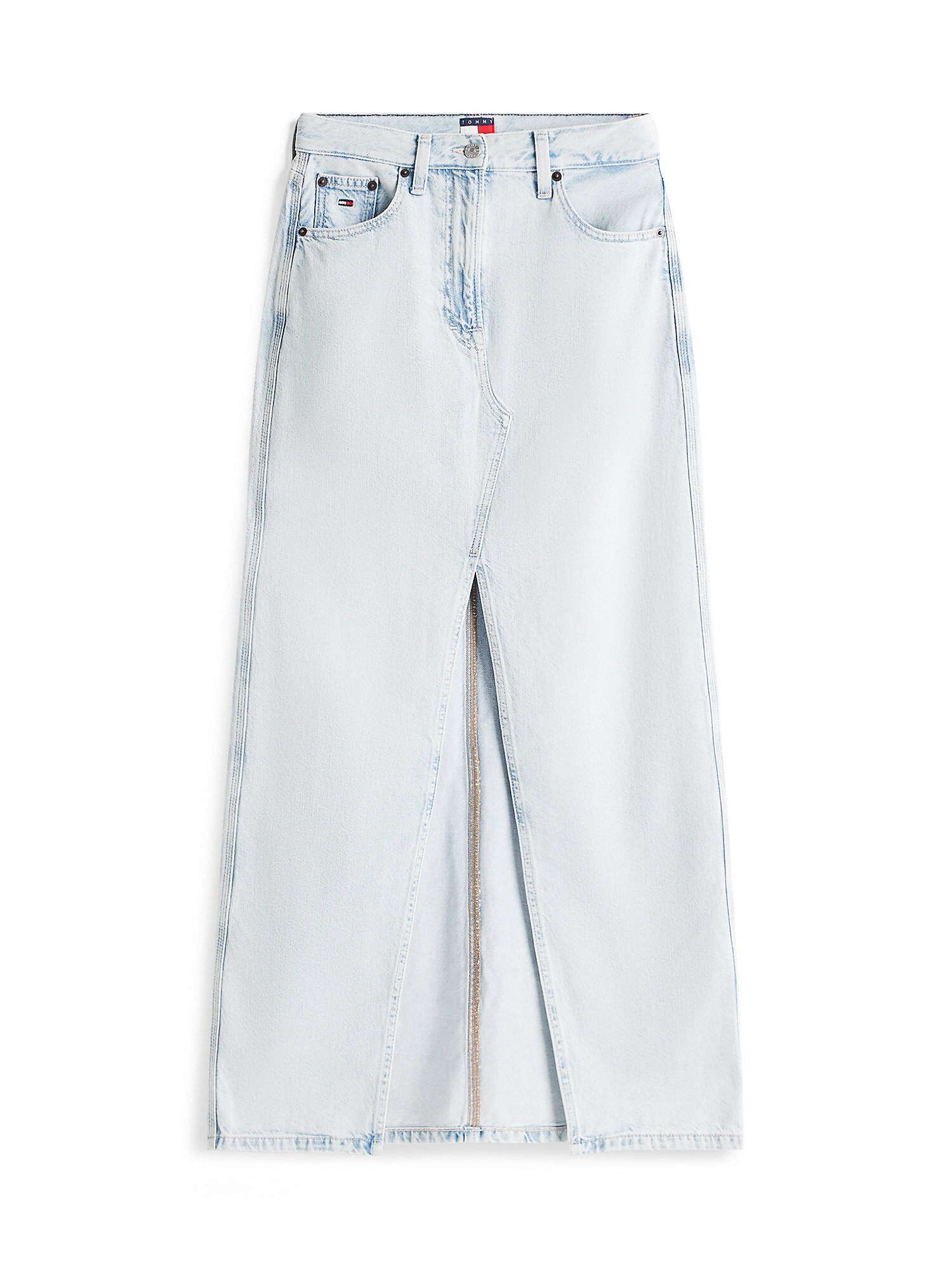 Tommy Jeans Fustă CLAIRE  albastru deschis