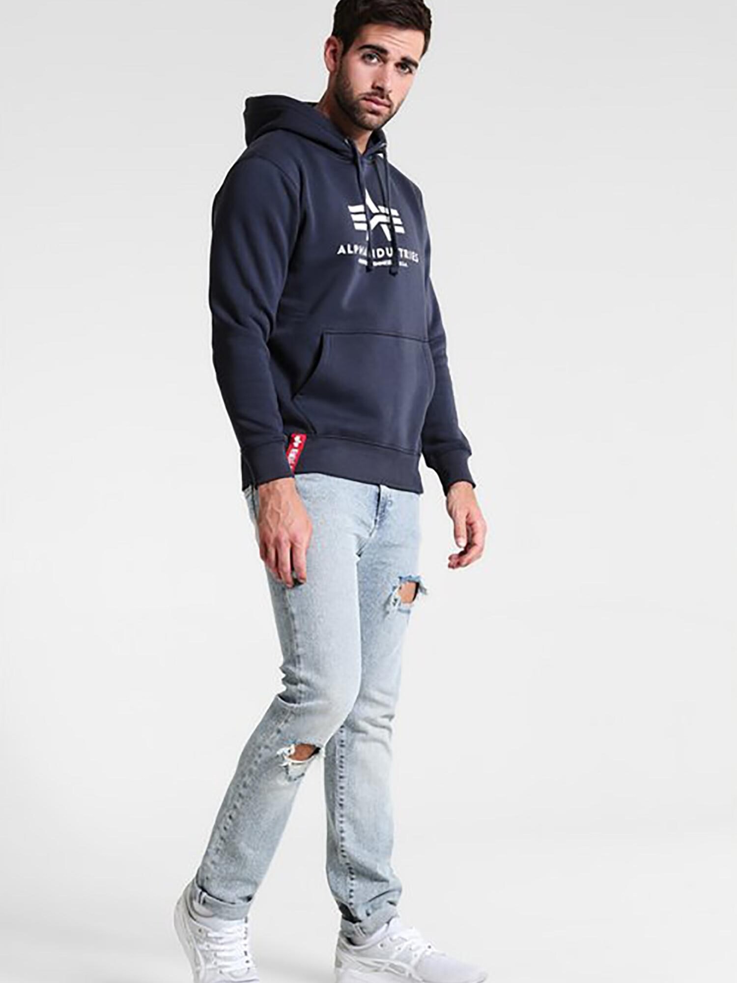 ALPHA INDUSTRIES Sudadera 'Basic'  navy – imagen 4