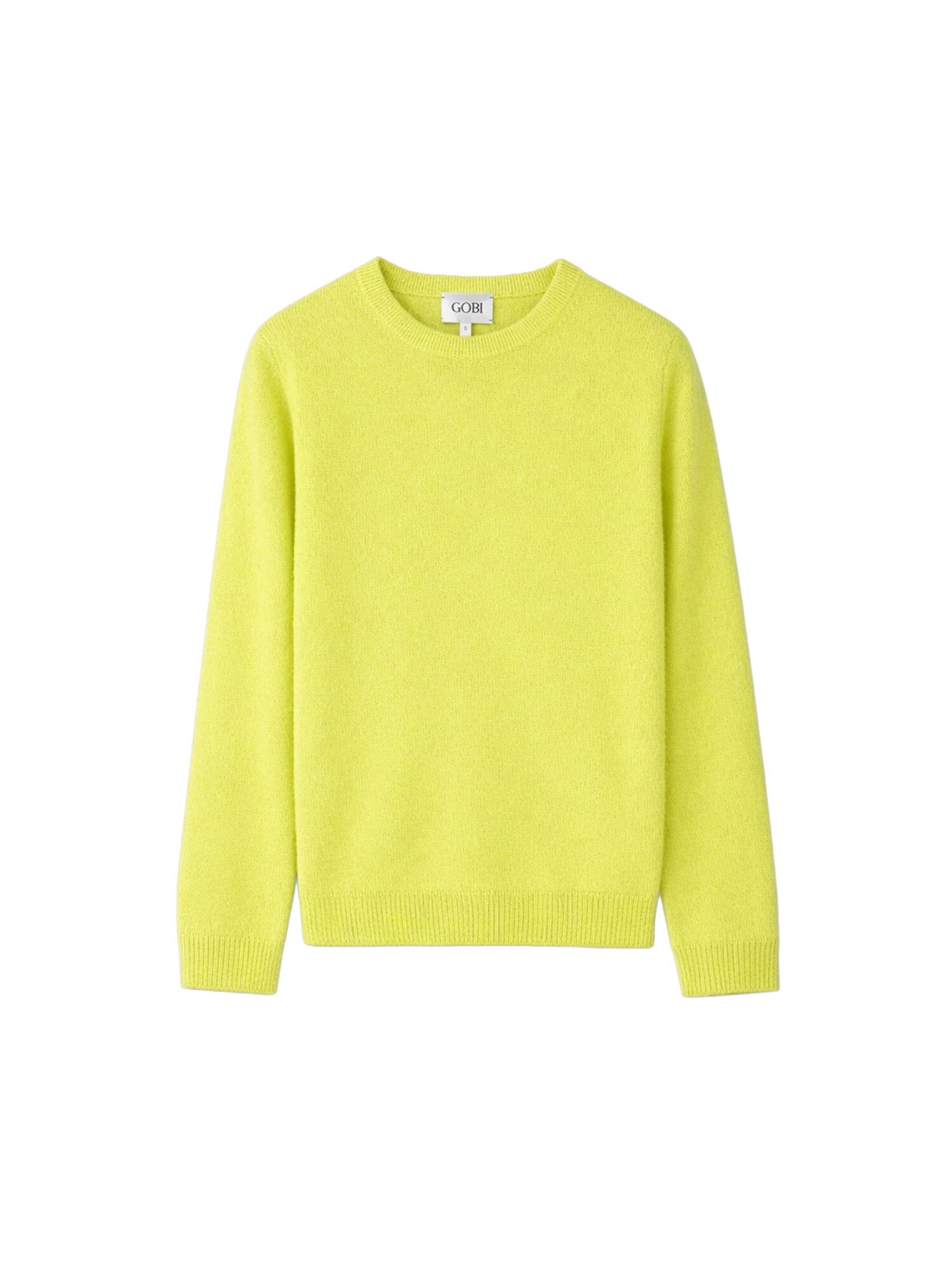 GOBI Cashmere Jersey 'Women's Essential Cashmere Crewneck Sweater'  amarillo neón