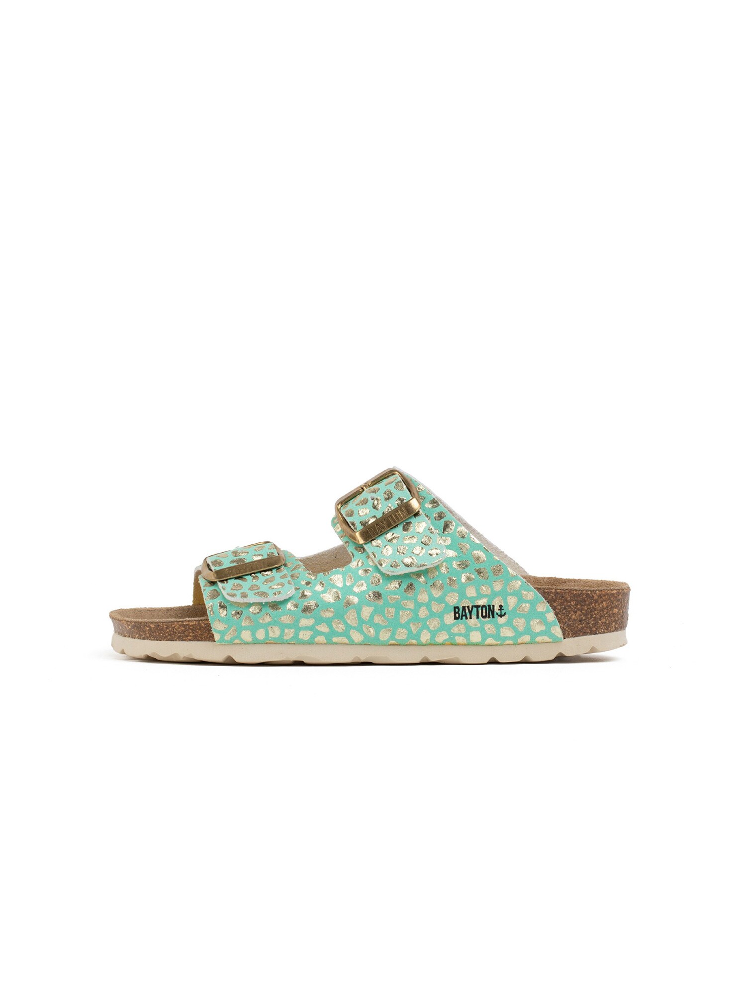 Bayton Sandale Atlas  auriu / verde jad