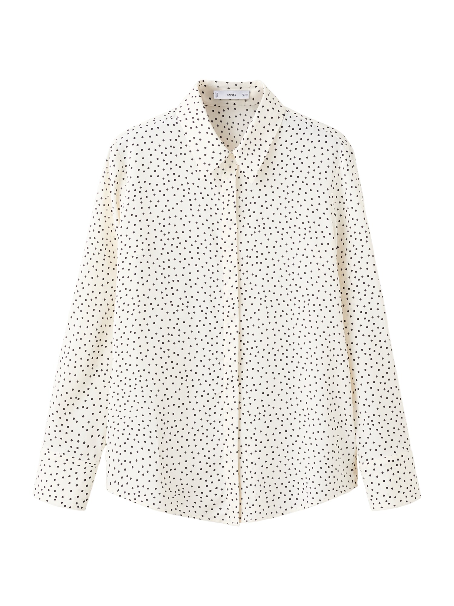 MANGO Bluză  crem / negru