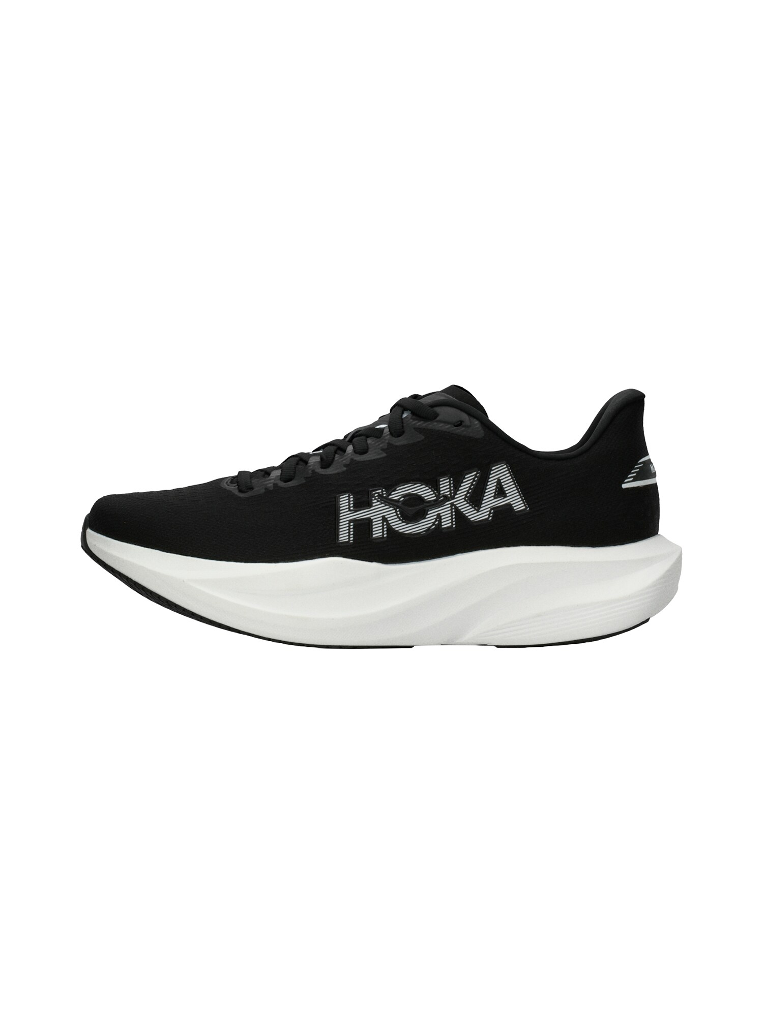 HOKA Zapatillas de running 'Mach 7'  negro / blanco