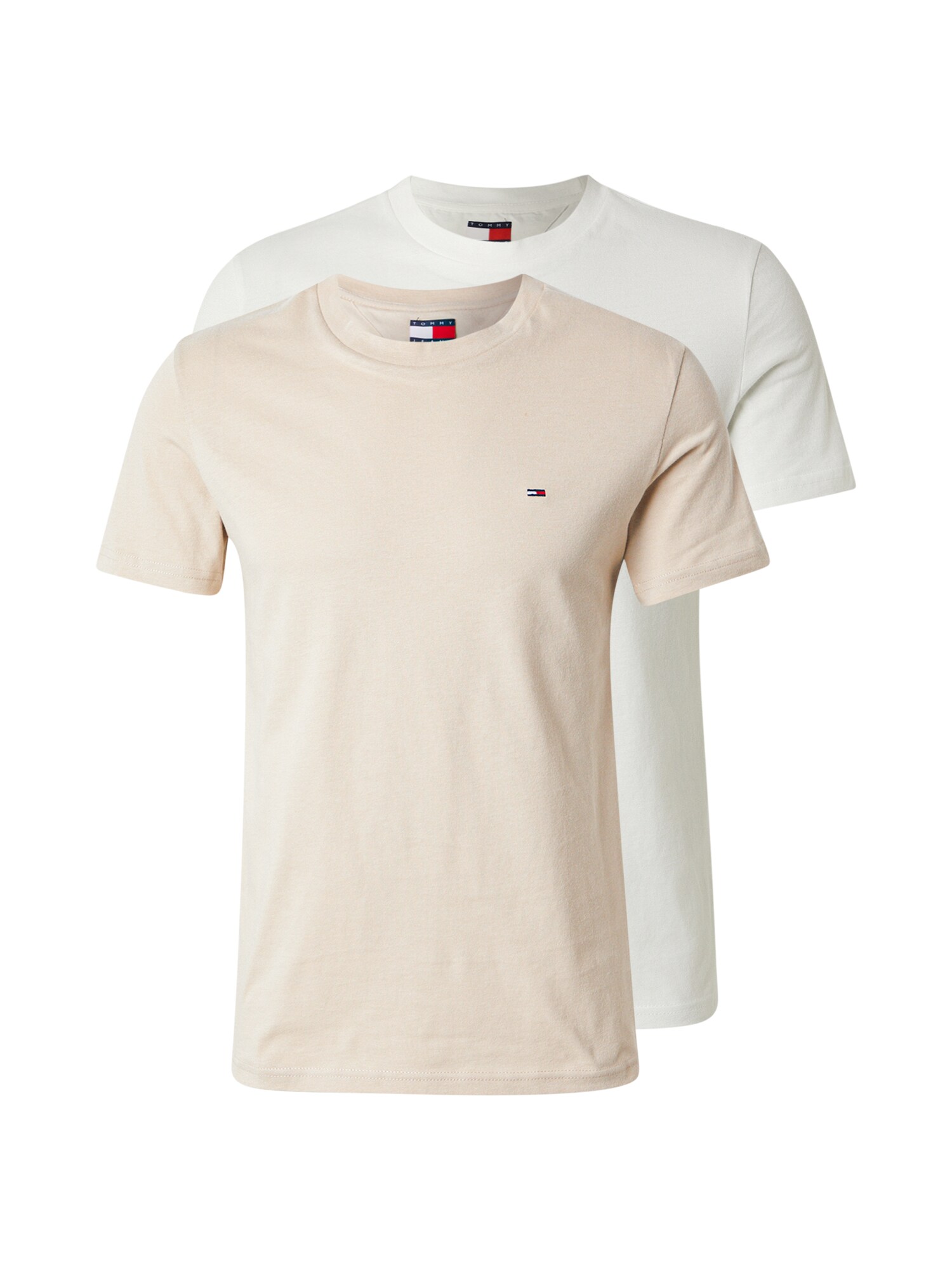 Tommy Jeans Tricou  crem / alb murdar