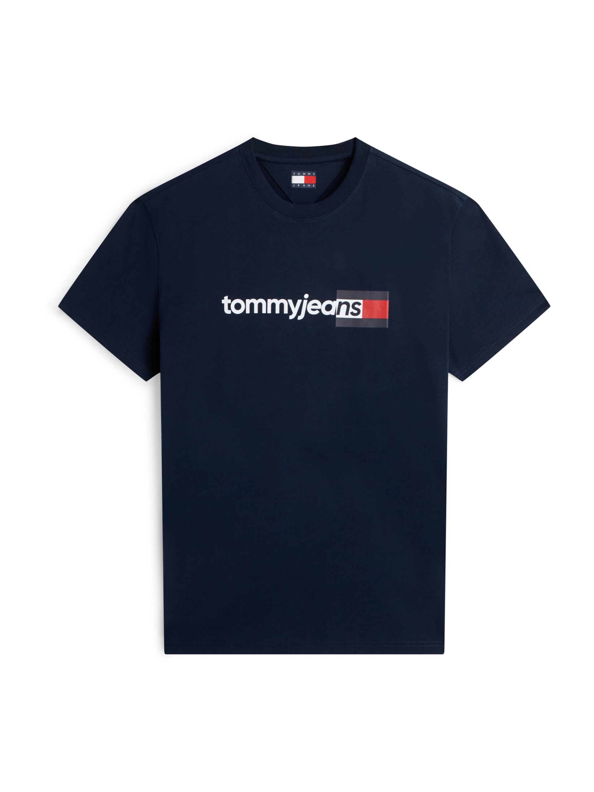 TOMMY JEANS T-shirt 'Essential' mörkblå / röd herr