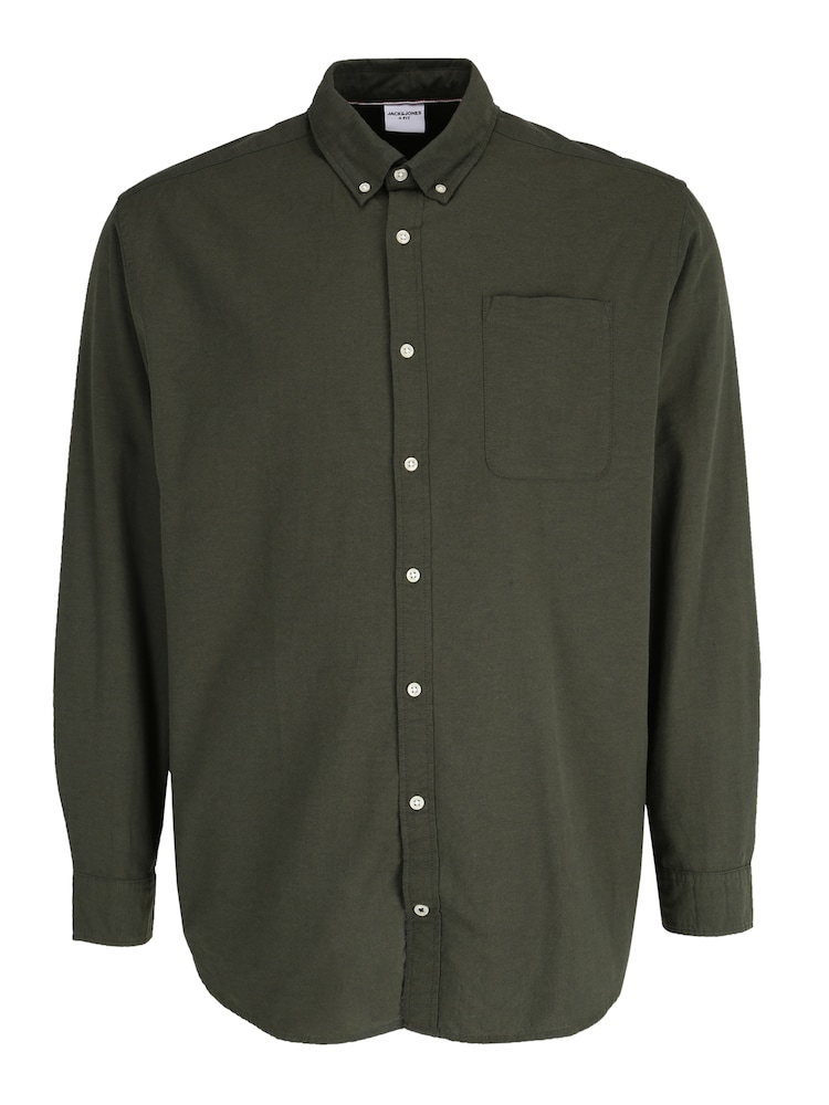 Jack & Jones Plus Hemd 'Oxford' Herren Größe 4XL tanne