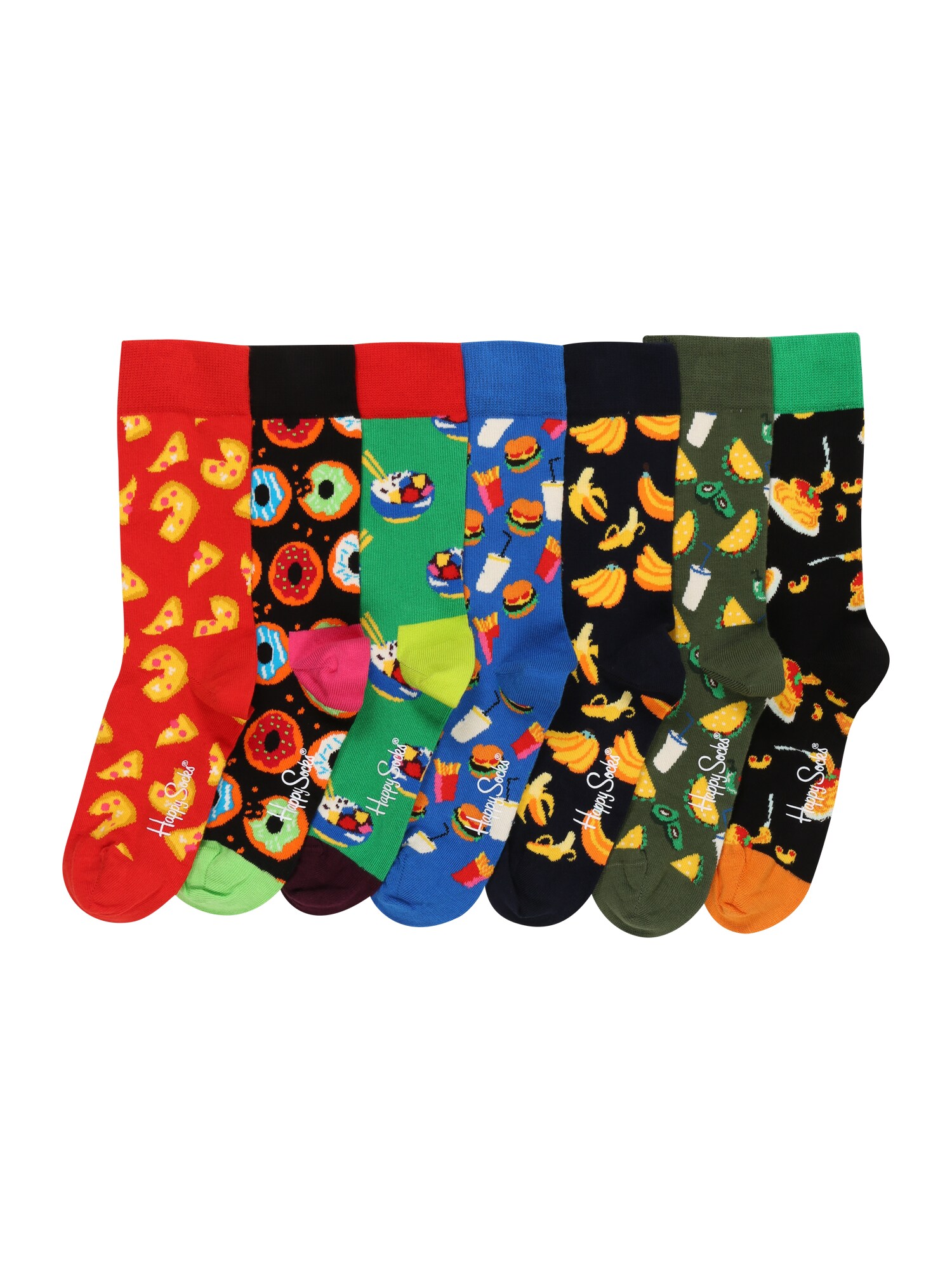 Happy Socks Kojinės '7 Days of Food'  mišrios spalvos
