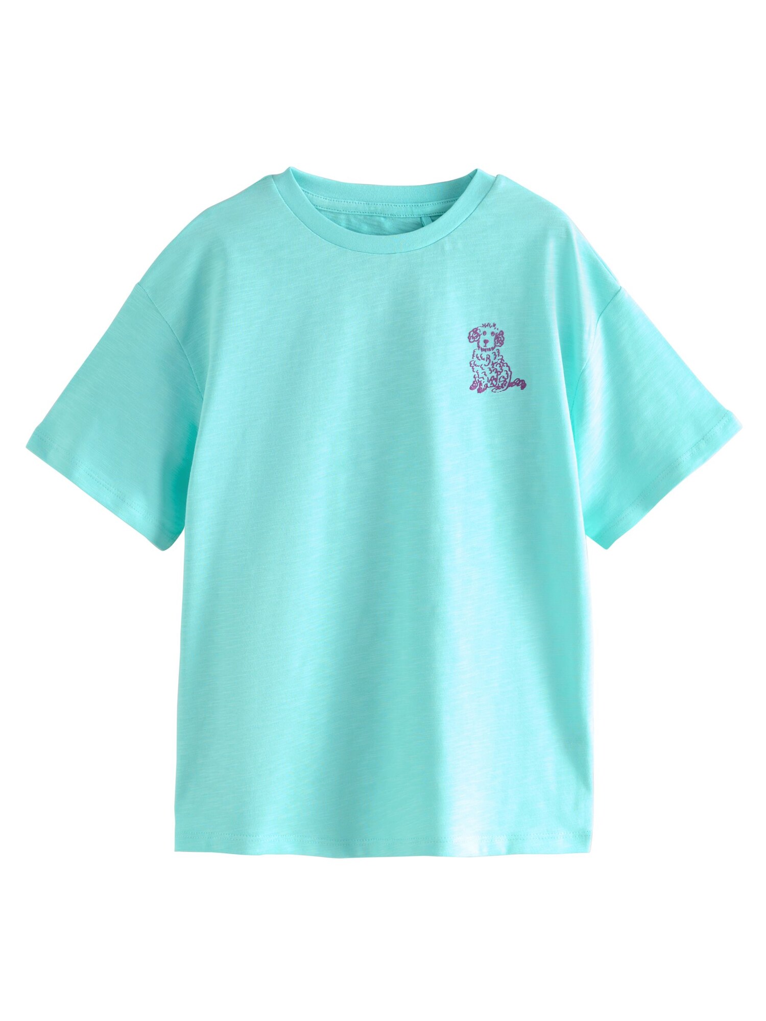 Next Tricou  turcoaz / lila