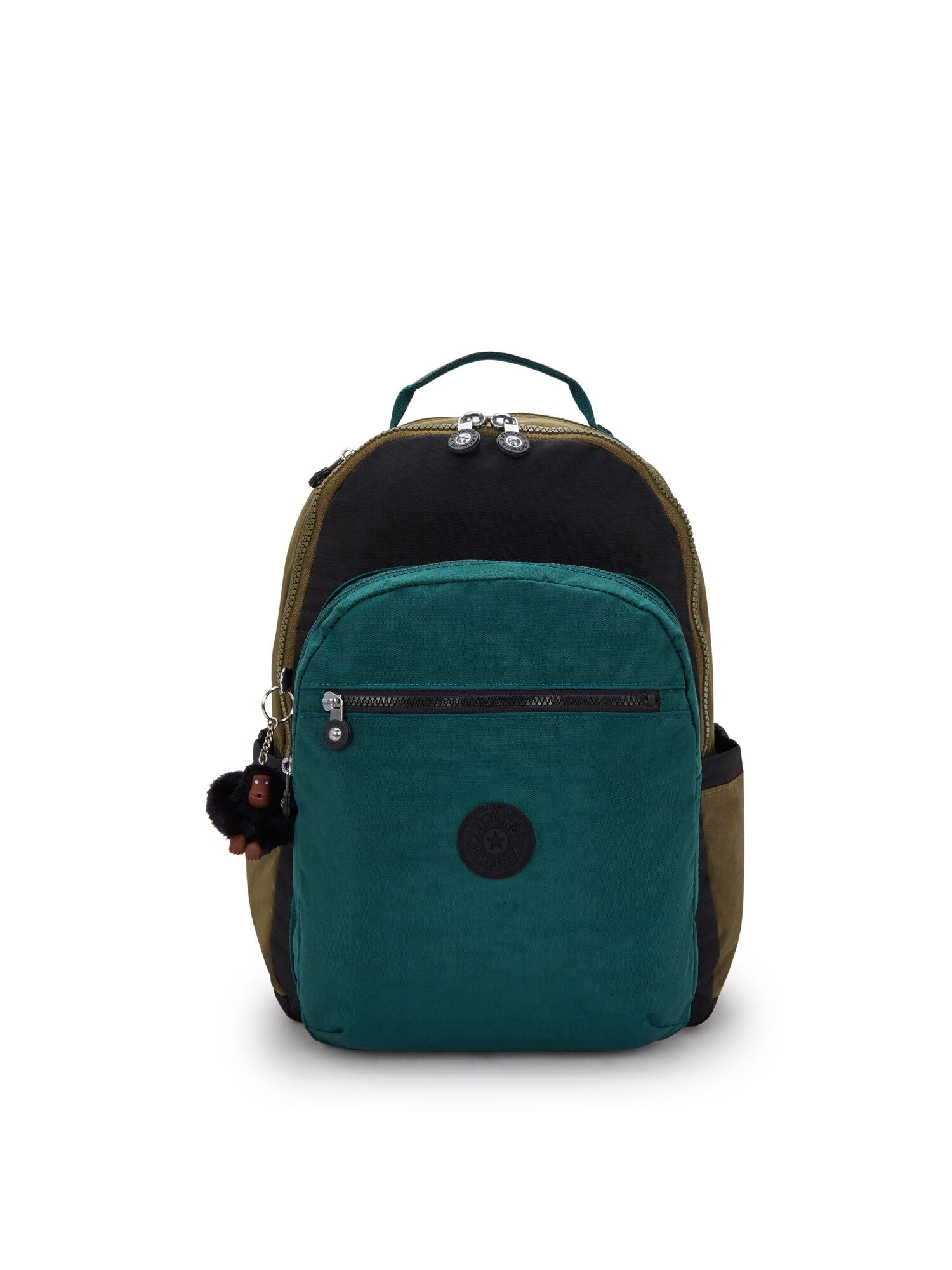 KIPLING Rucsac 'Seoul'  oliv / verde jad / negru