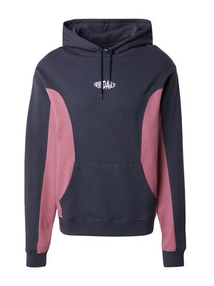 Iriedaily Sweatshirt ‘Faving’ Nachtblauw / Oudroze / Wit