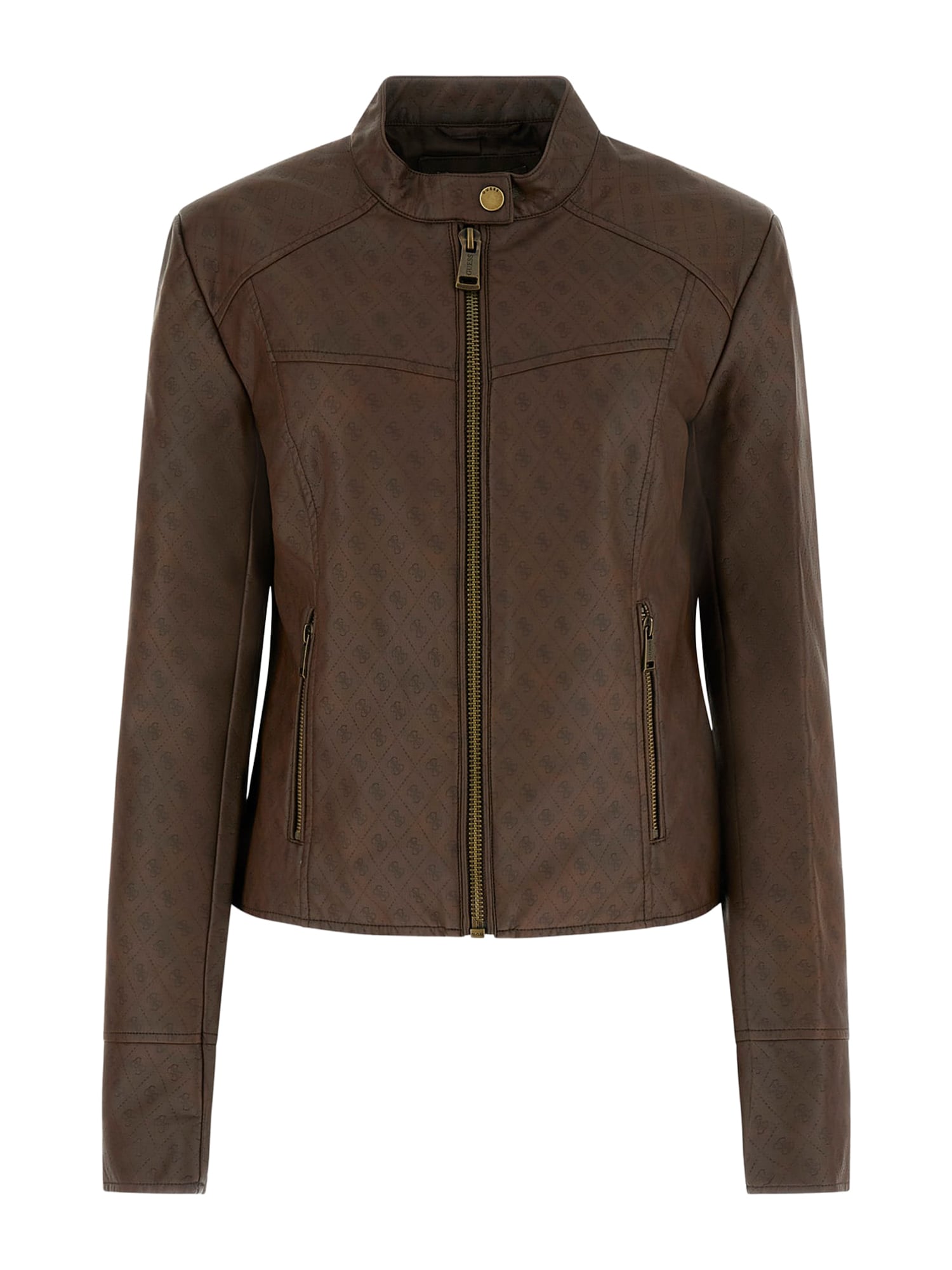 GUESS Geacă de primăvară-toamnă ANITA  maro închis