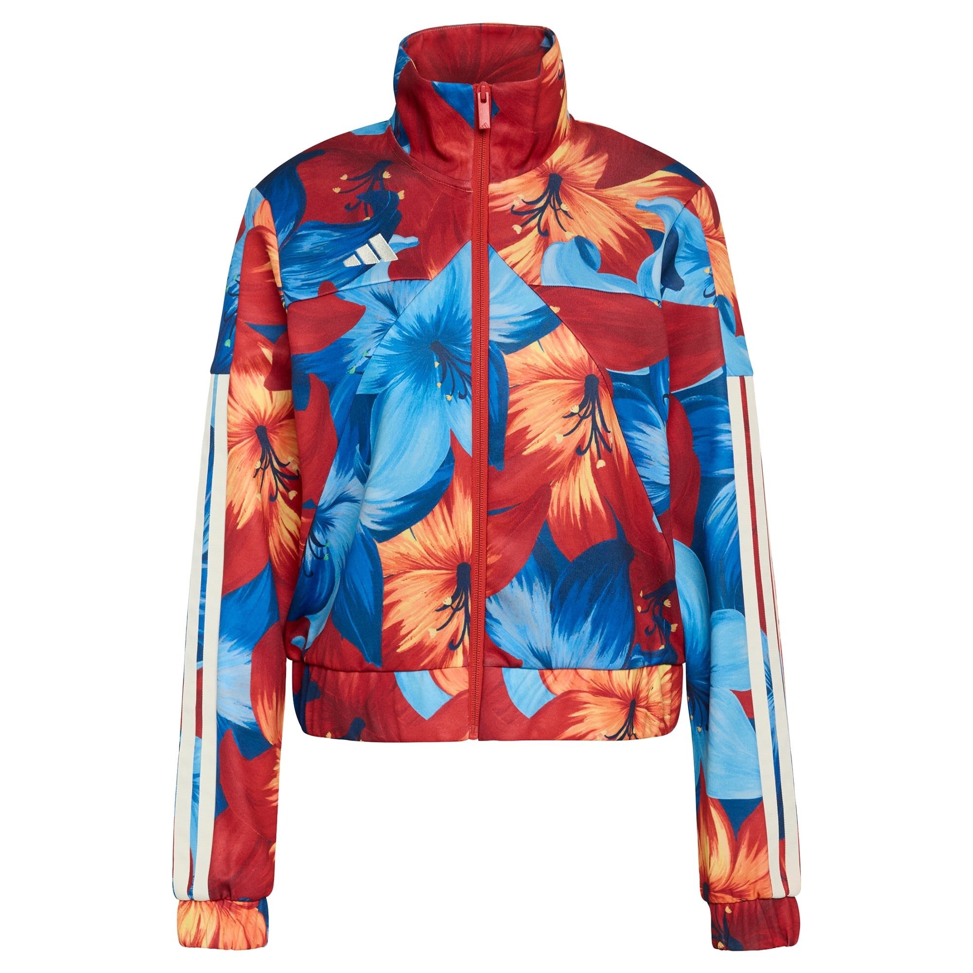 ADIDAS SPORTSWEAR Geacă sport Adidas x Farm Rio House Of Tiro  bleumarin / albastru deschis / portocaliu deschis / roșu carmin